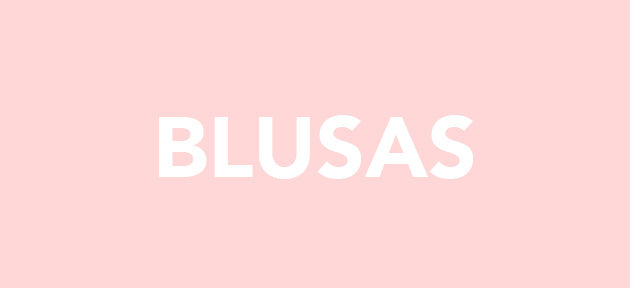 Camisas category banner with white text on a light blue background.