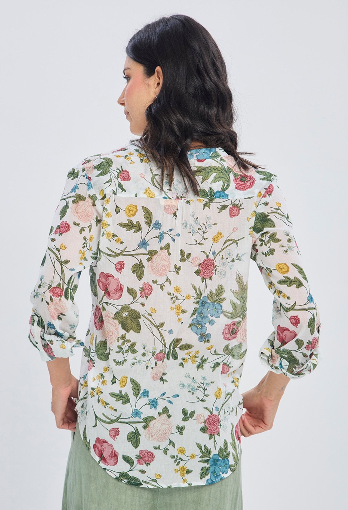 Blusa Estampado Floral Manga 3/4 NEW
