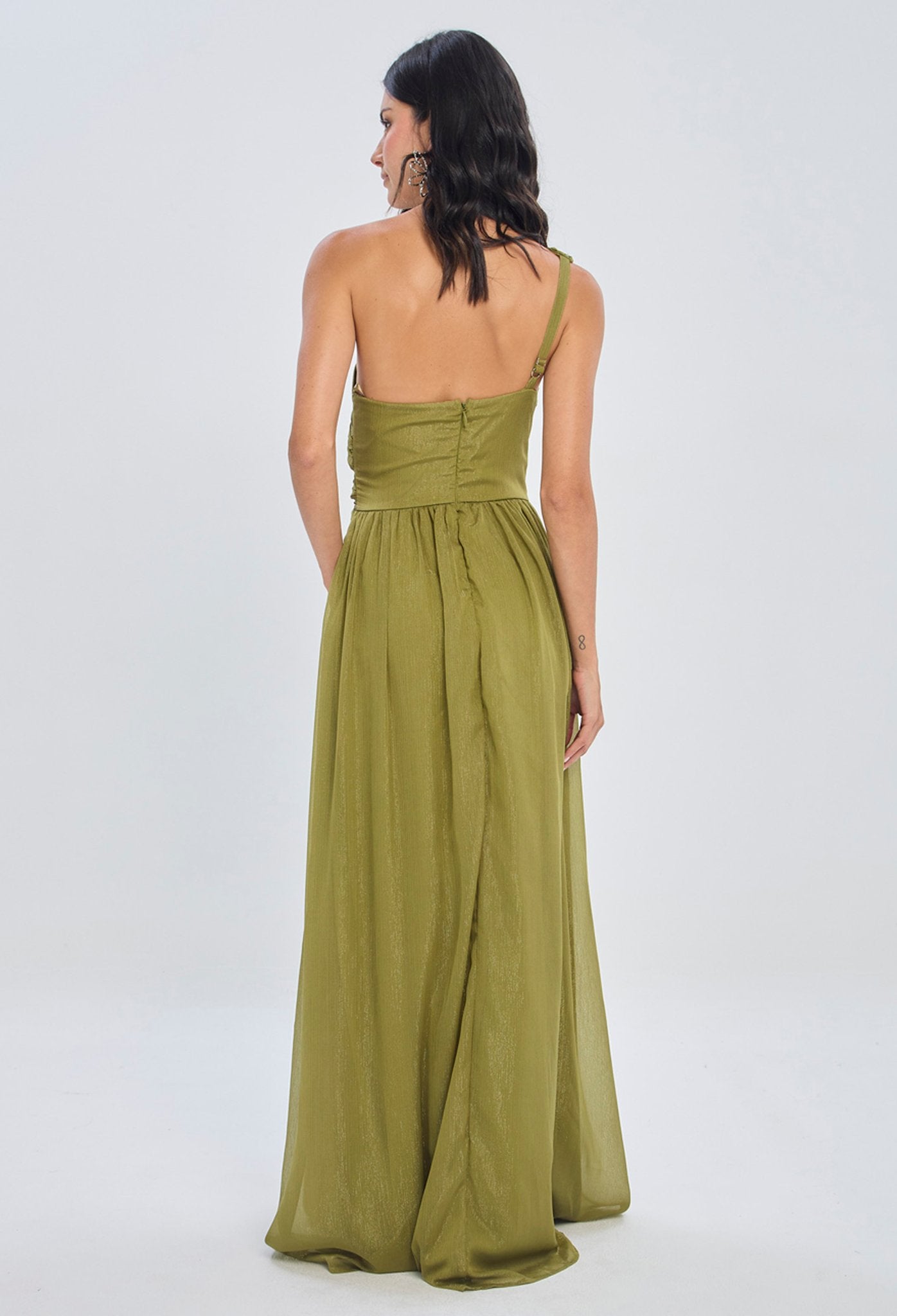 Vestido Largo Drapeado - Foto 3