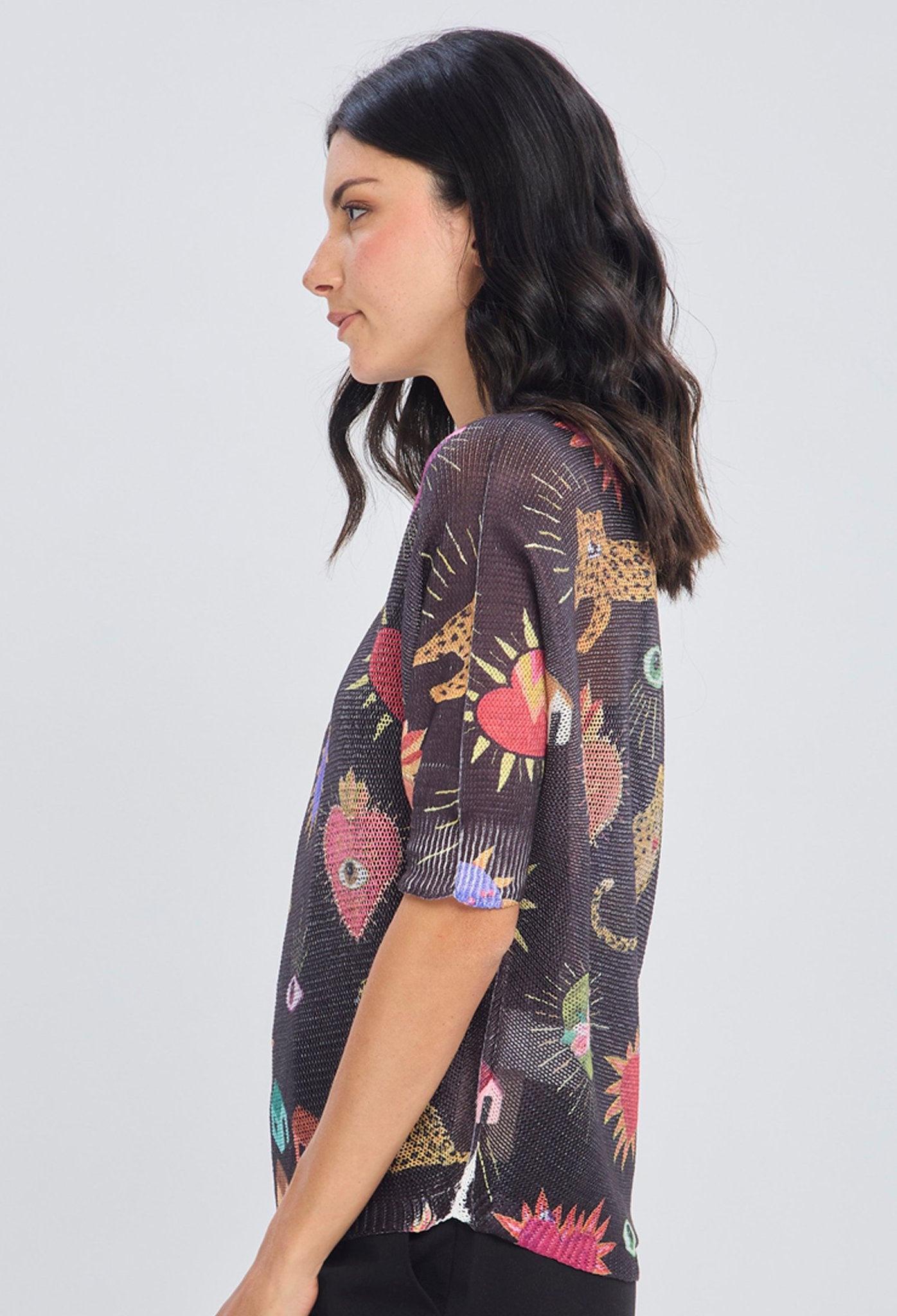 Blusa Tejida Estampado Pop Art