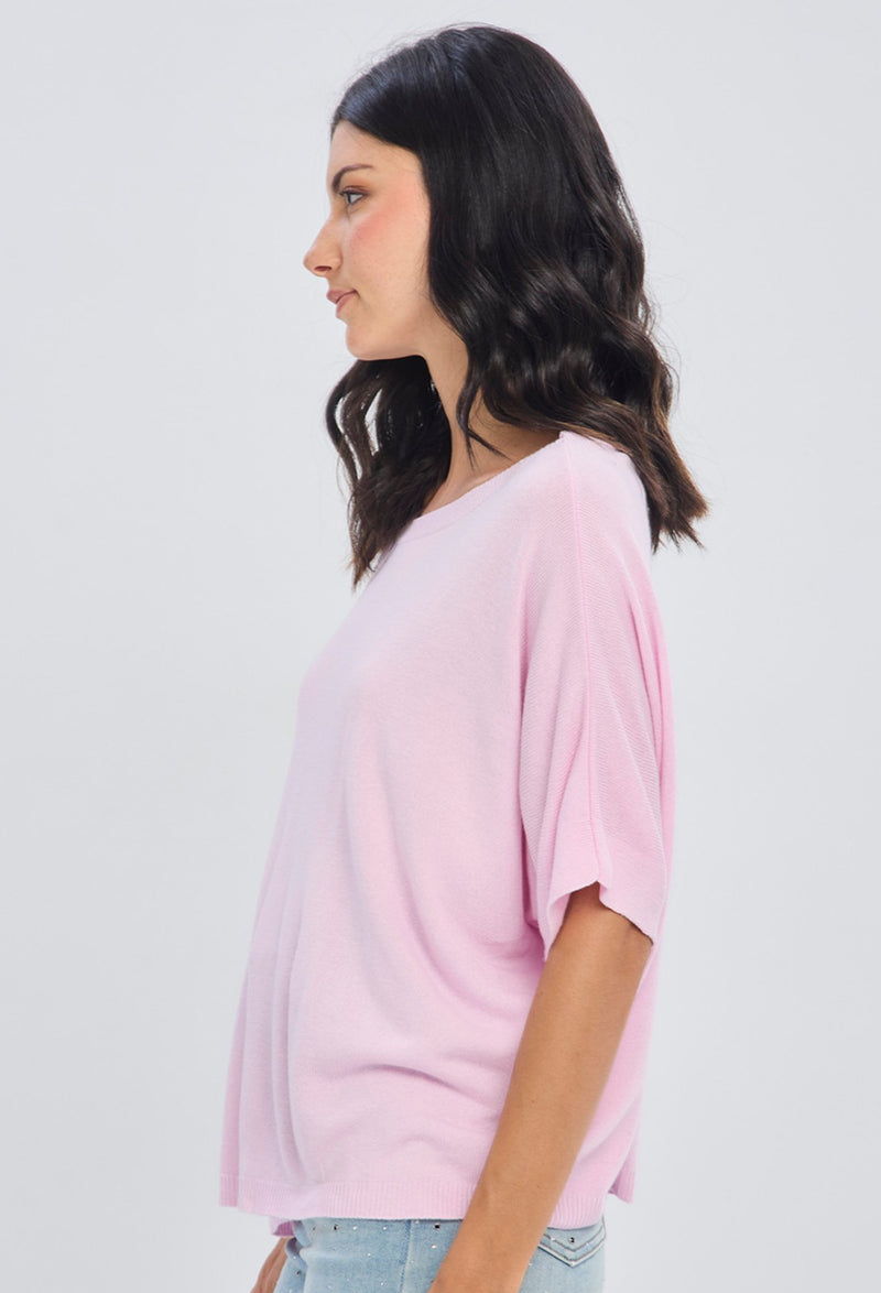 Blusa Cuello Barco Manga Corta NEW
