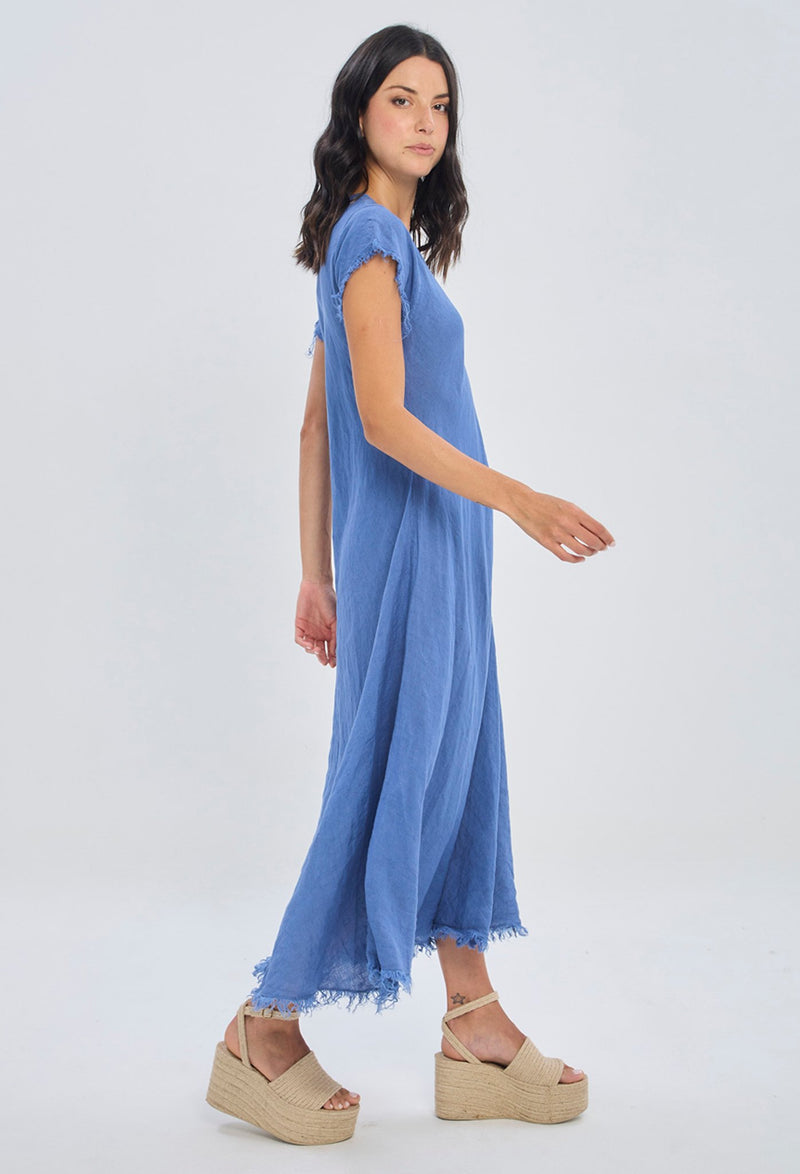 Vestido Midi con Flecos NEW