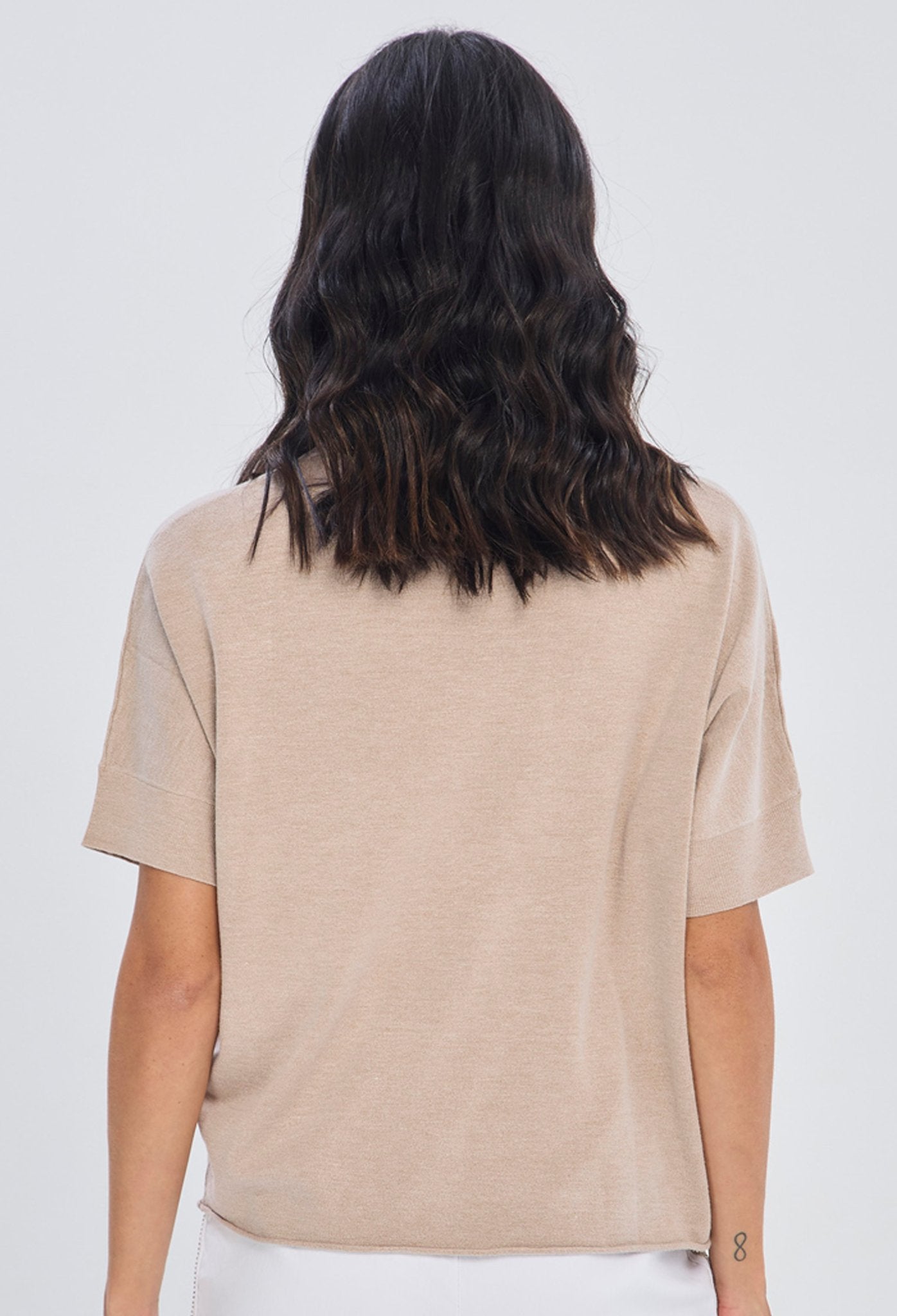 Blusa Cuello V Manga Corta - Foto 2