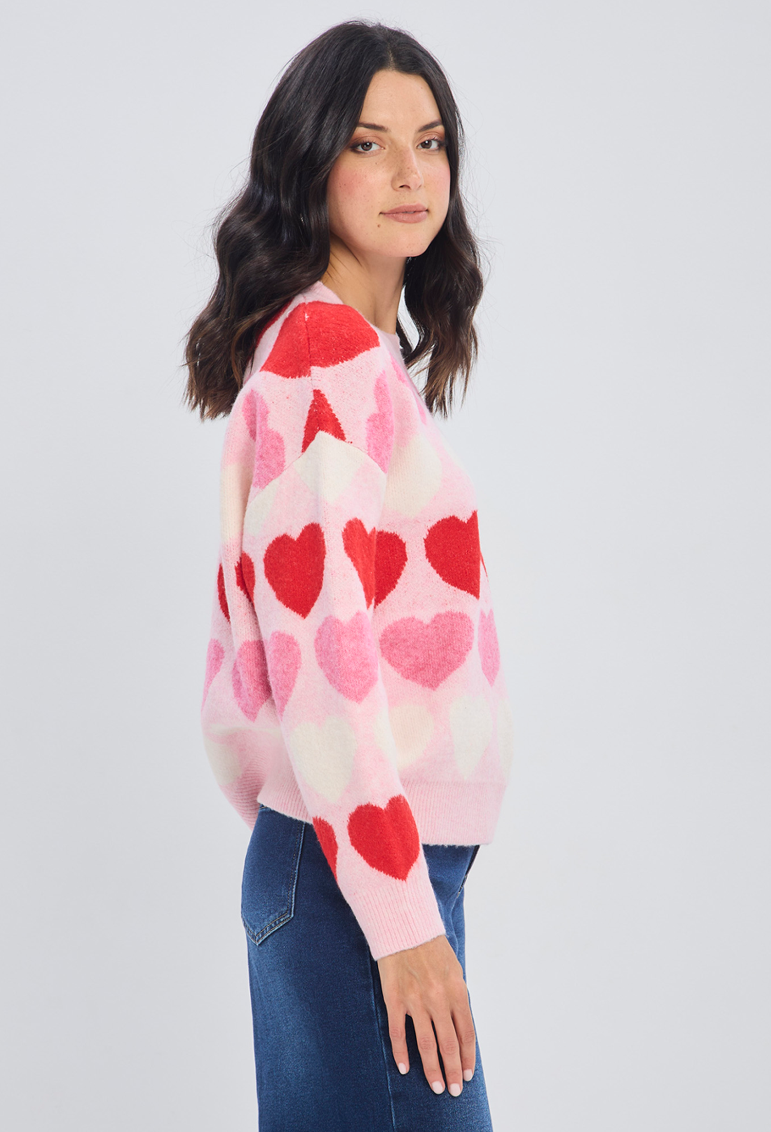 Buzo tejido multicolor con lana talla única para mujer diseño exclusivo - vista 2