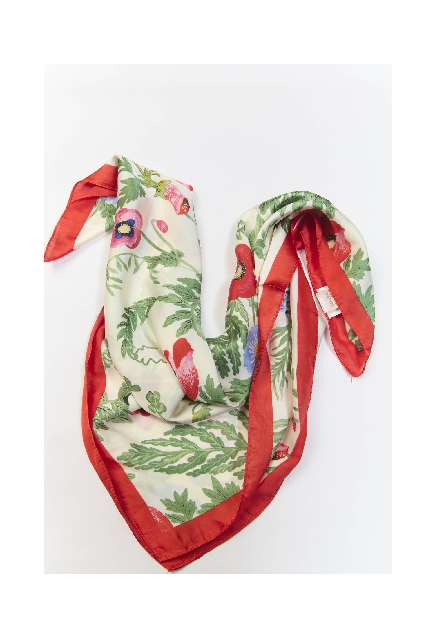 Pañoleta multiuso roja con estampado clásico