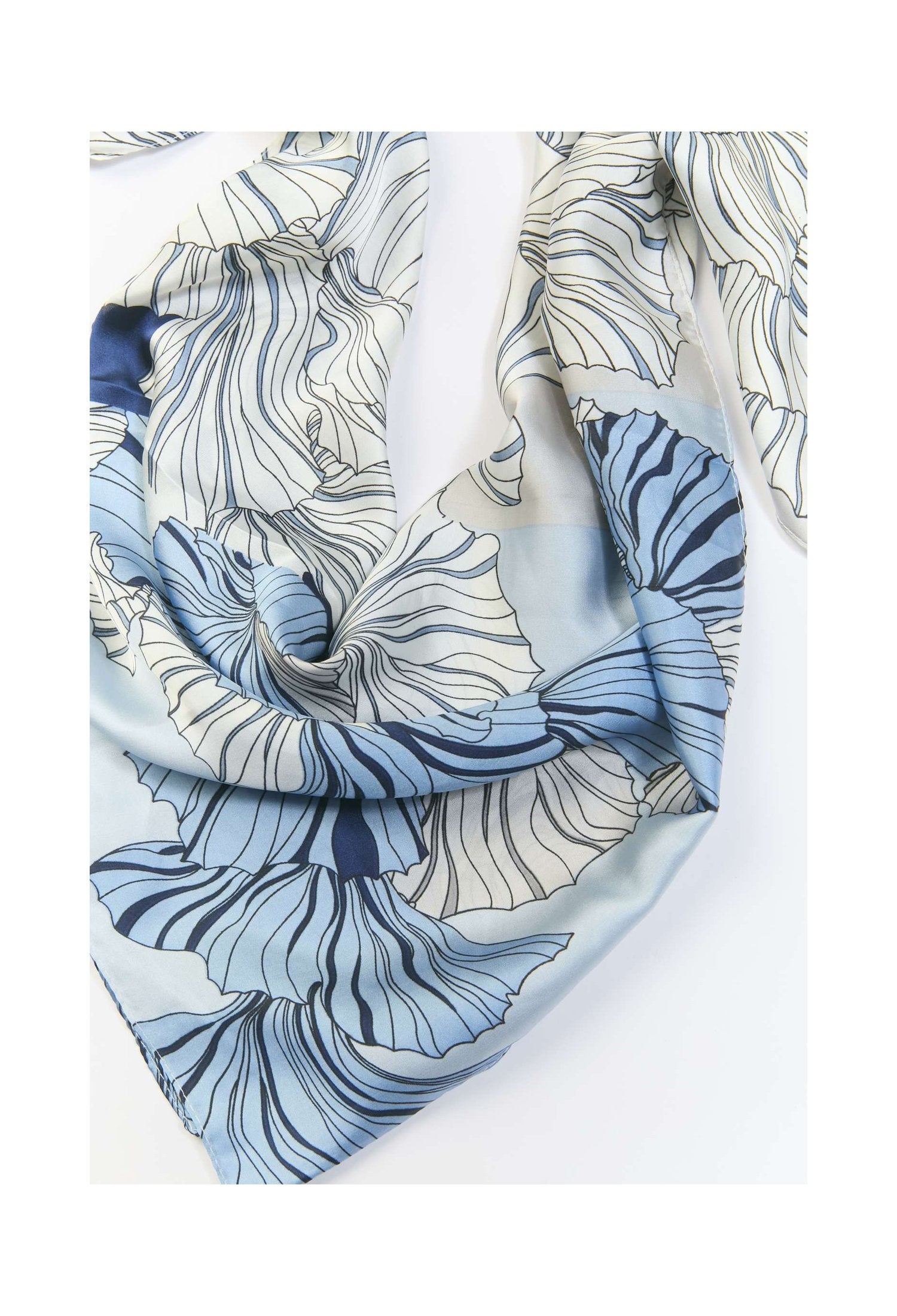 Pañoleta multiuso azul marino con estampado - vista 2