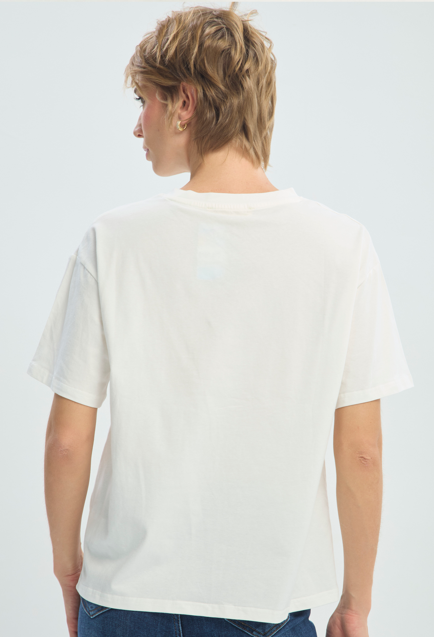 Camiseta Blanca Estampado Hot Dog BYBLA - vista 3