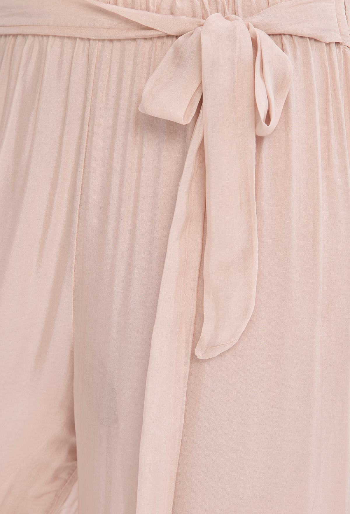 Pantalón en Seda Rosa Empolvado BYBLA - vista 4