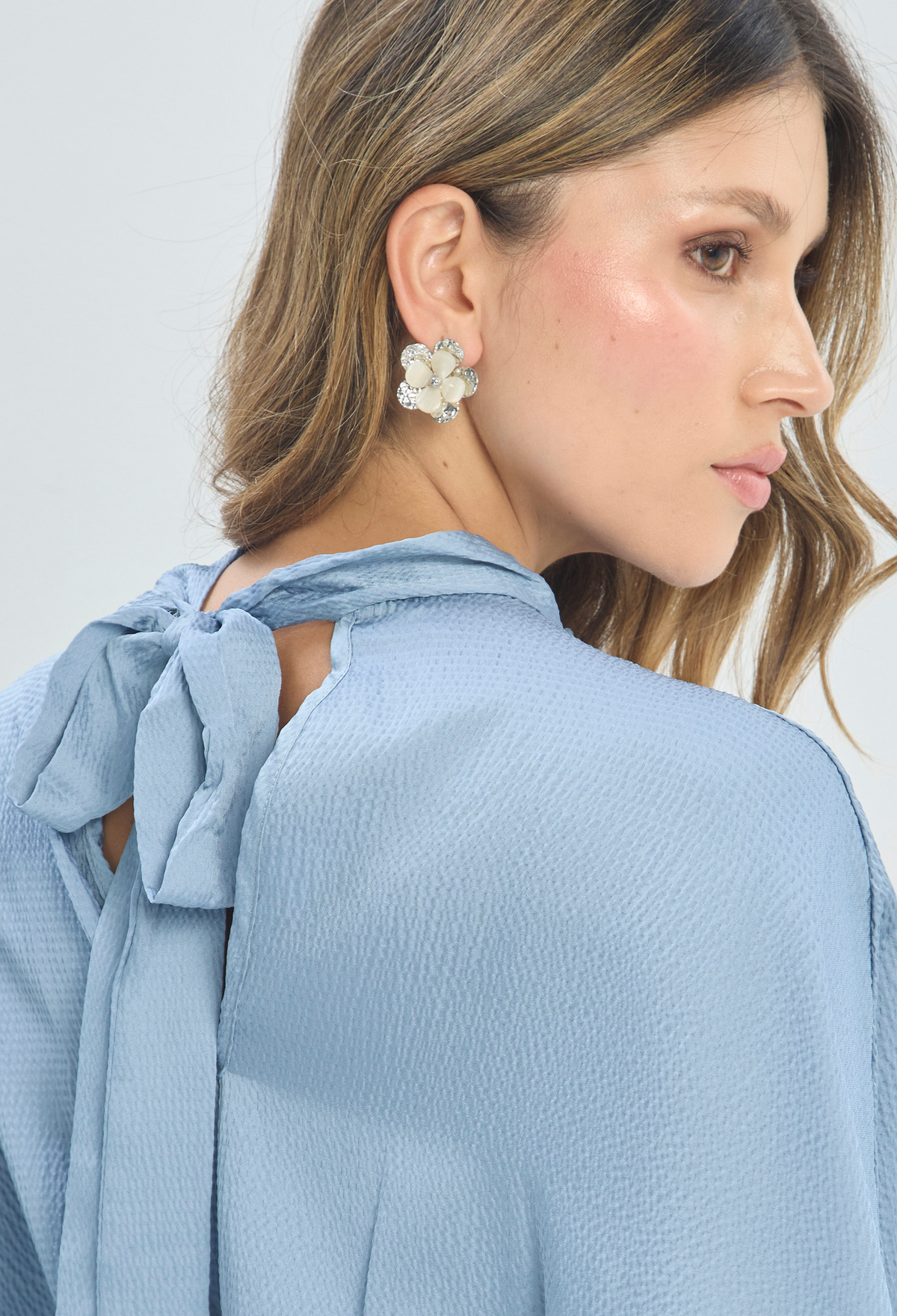 Vestido Corto Azul Cielo BYBLA - vista 5