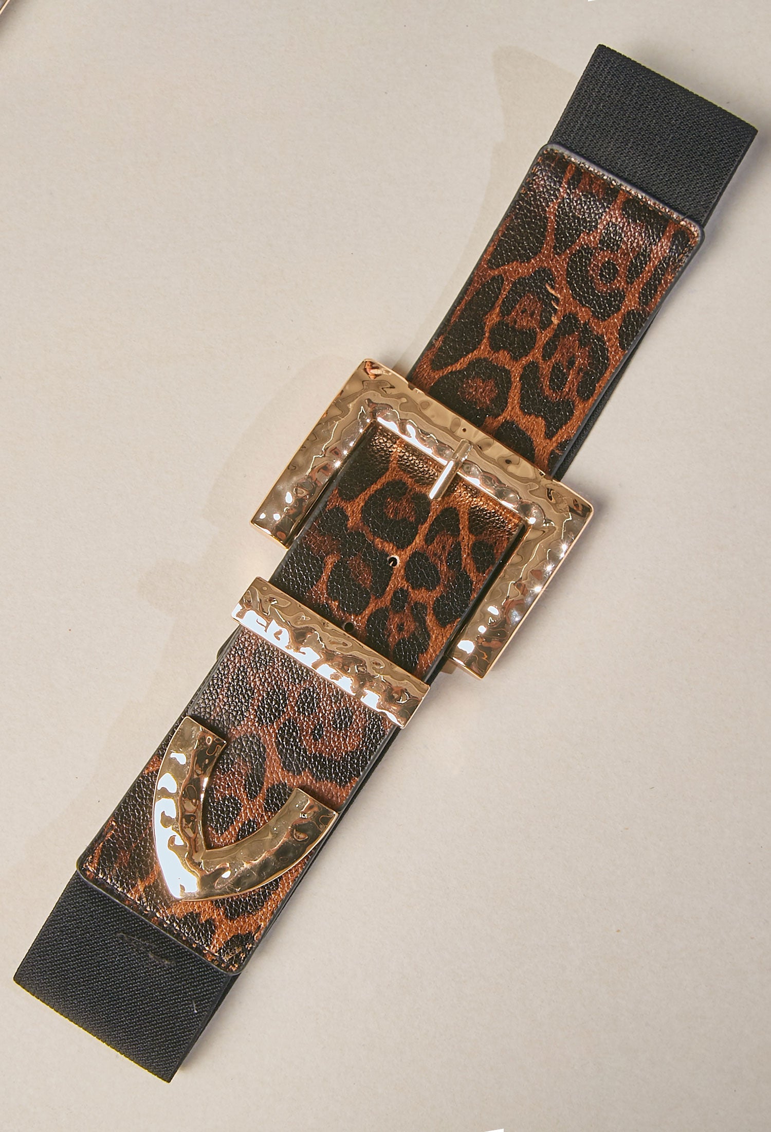 Cinturón Animal print Hebilla Dorada