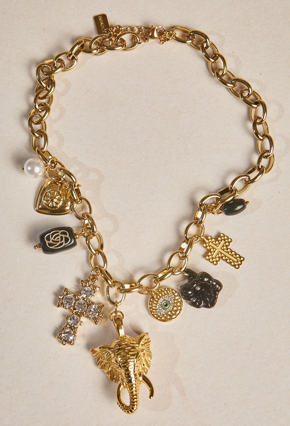 Collar Cadena Elefante Dorado - BYBLA Colombia