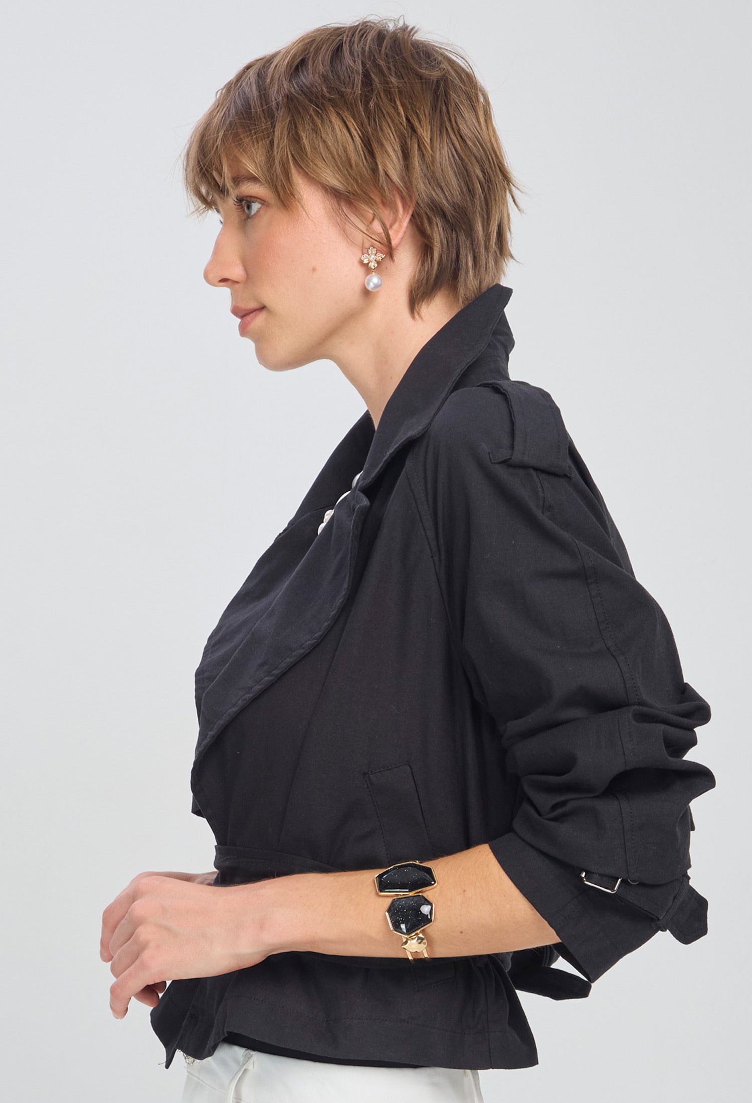 Chaqueta Trench Crop SALE