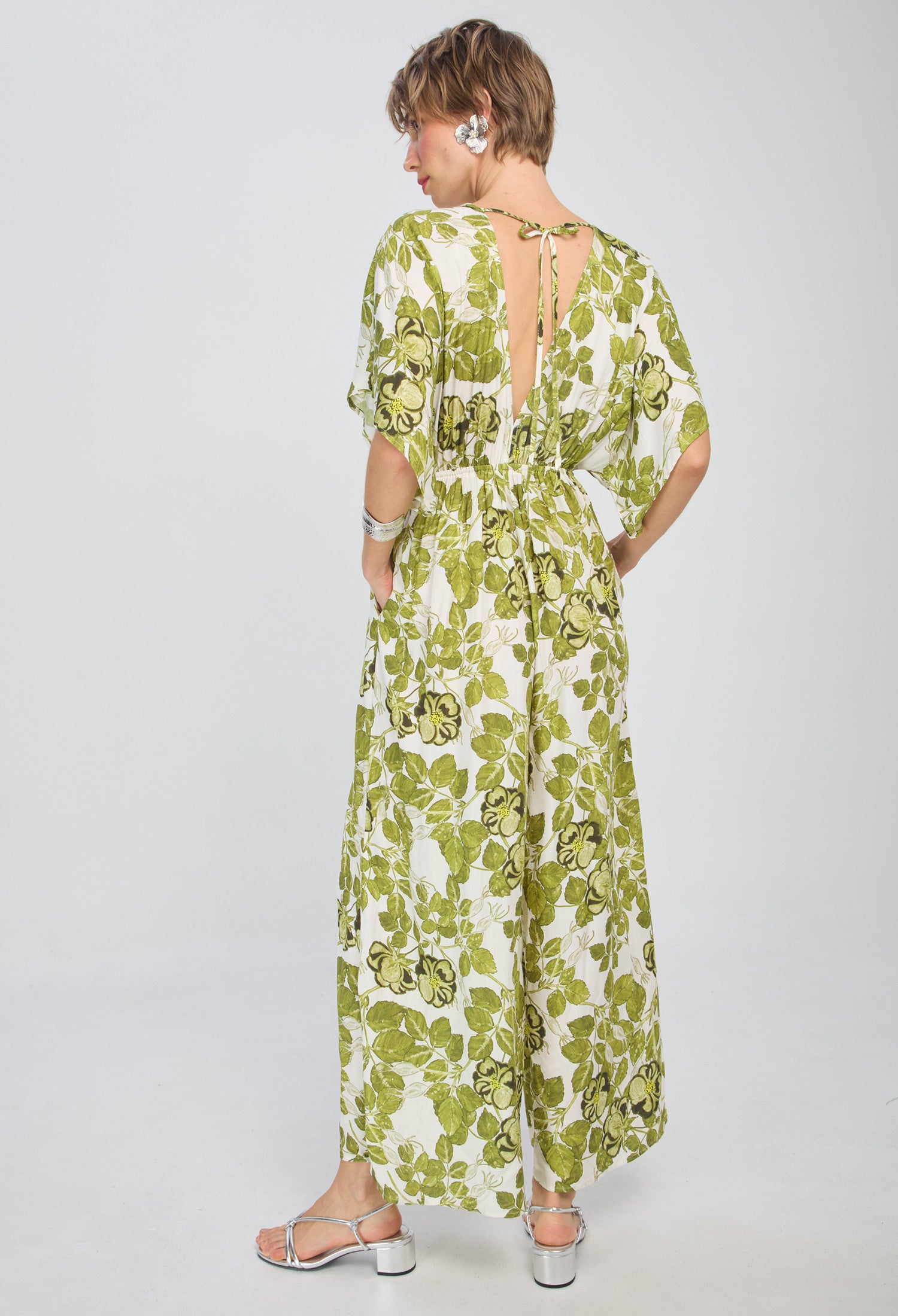 Enterizo Flores Nudo - SALE