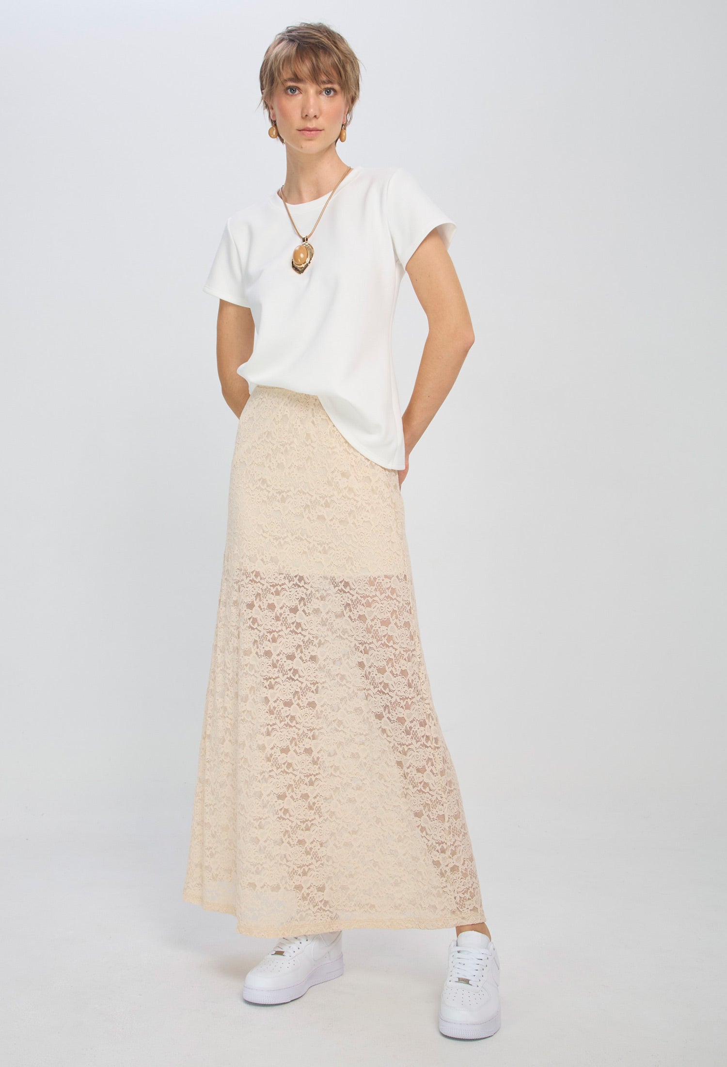 Falda Larga Transparencia - SALE