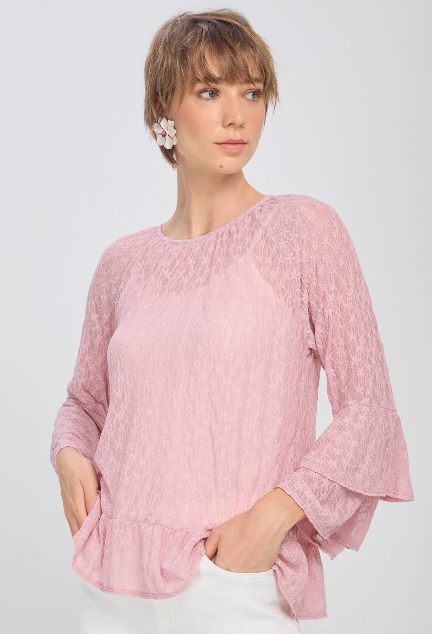 Blusa Transparencia Boleros vista 5 - Outlet BYBLA Colombia