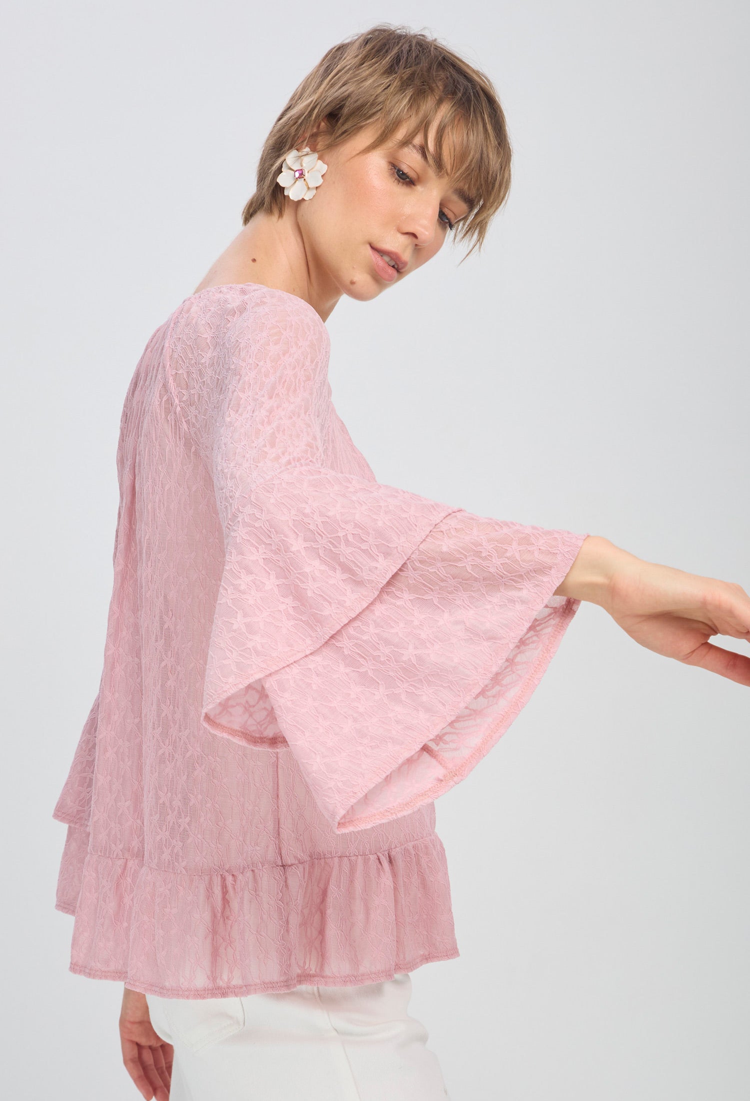 Blusa Transparencia Boleros vista 3 - Outlet BYBLA Colombia
