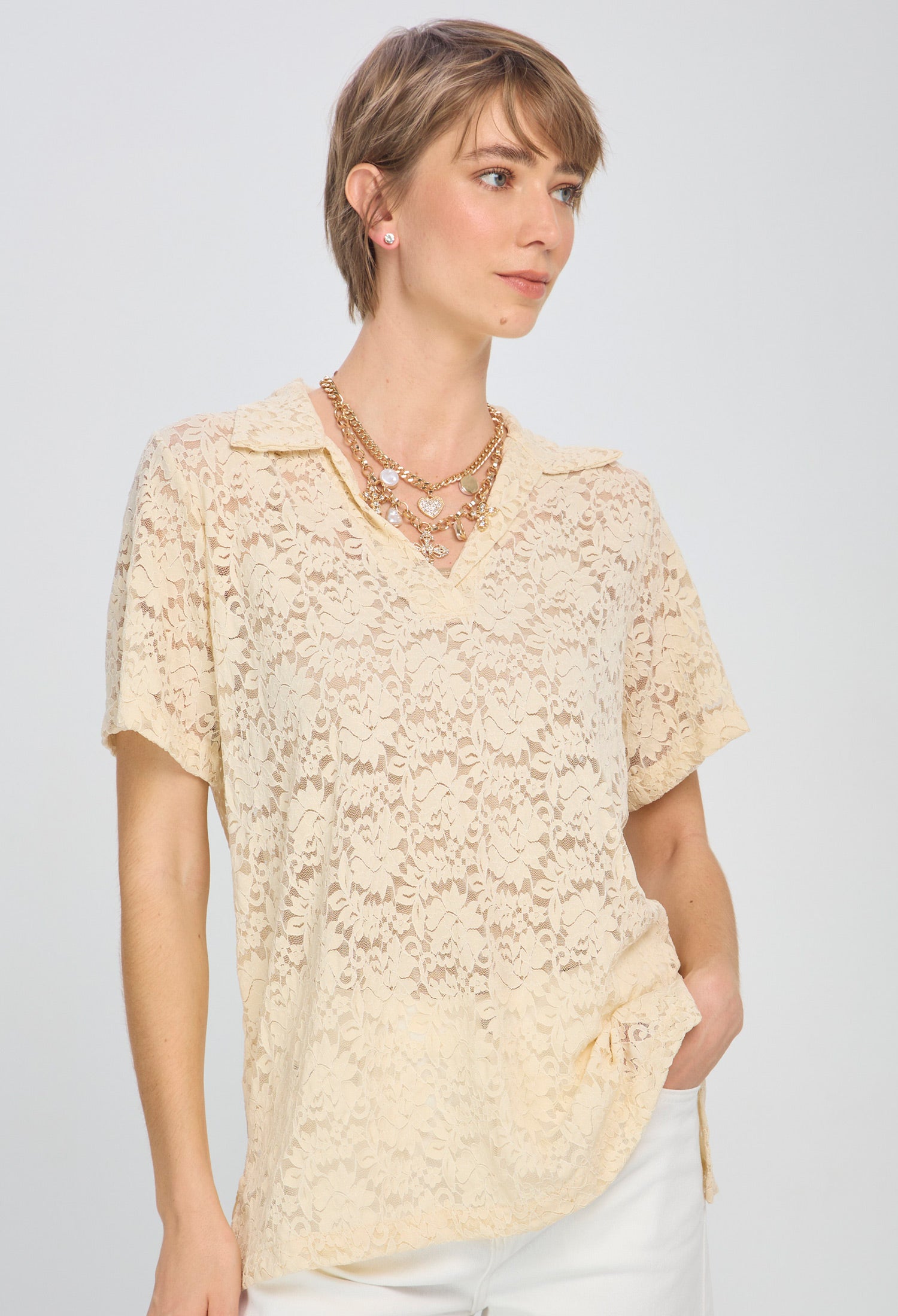 Blusa Transparencia Flores - SALE