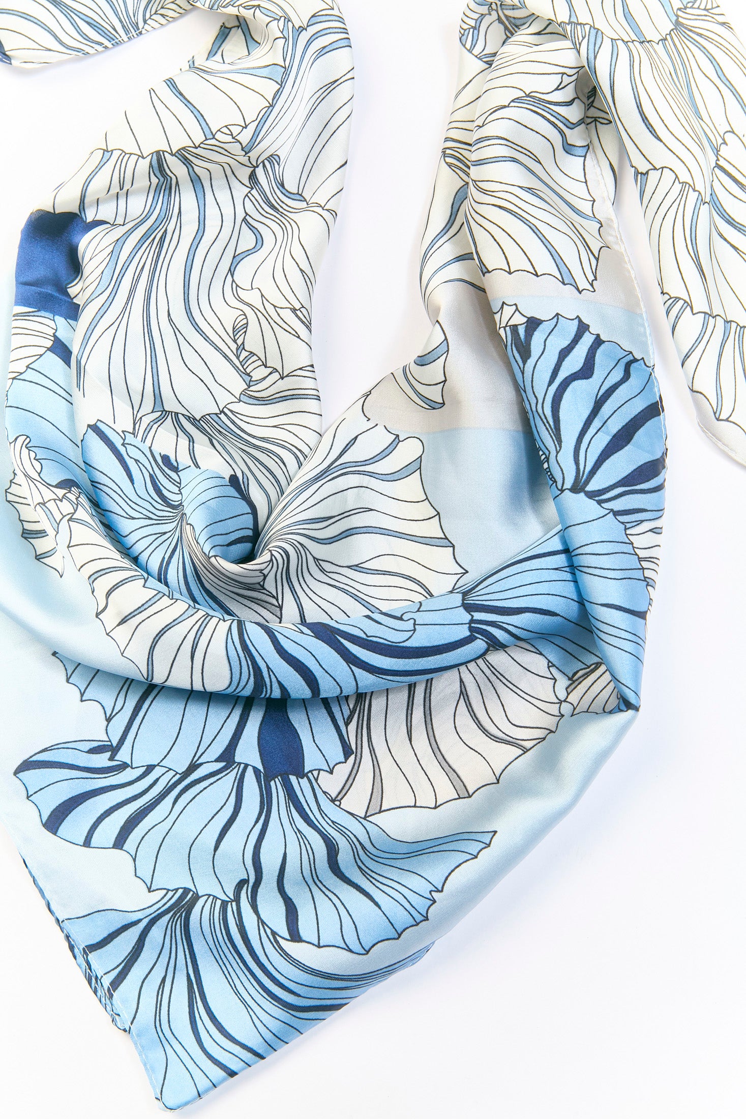 Pañoleta multiuso azul marino con estampado - vista 2