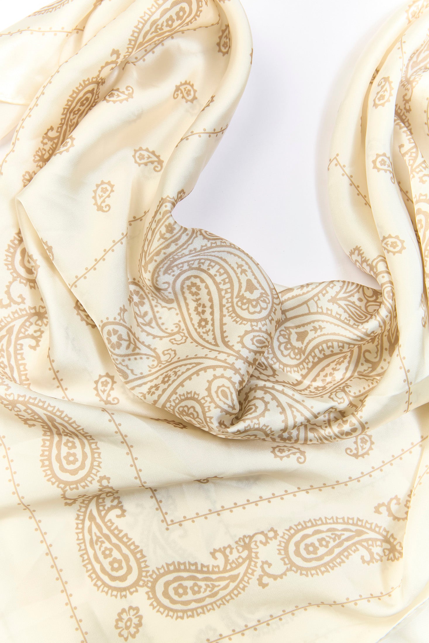 Pañoleta multiuso beige con estampado suave - vista 2