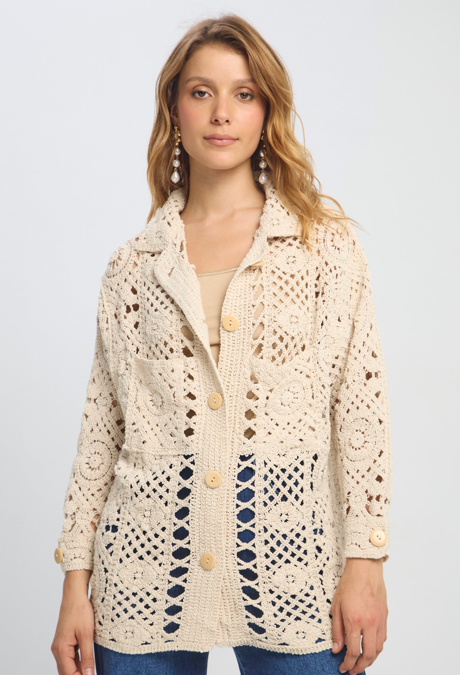 Saco Tejido Crochet