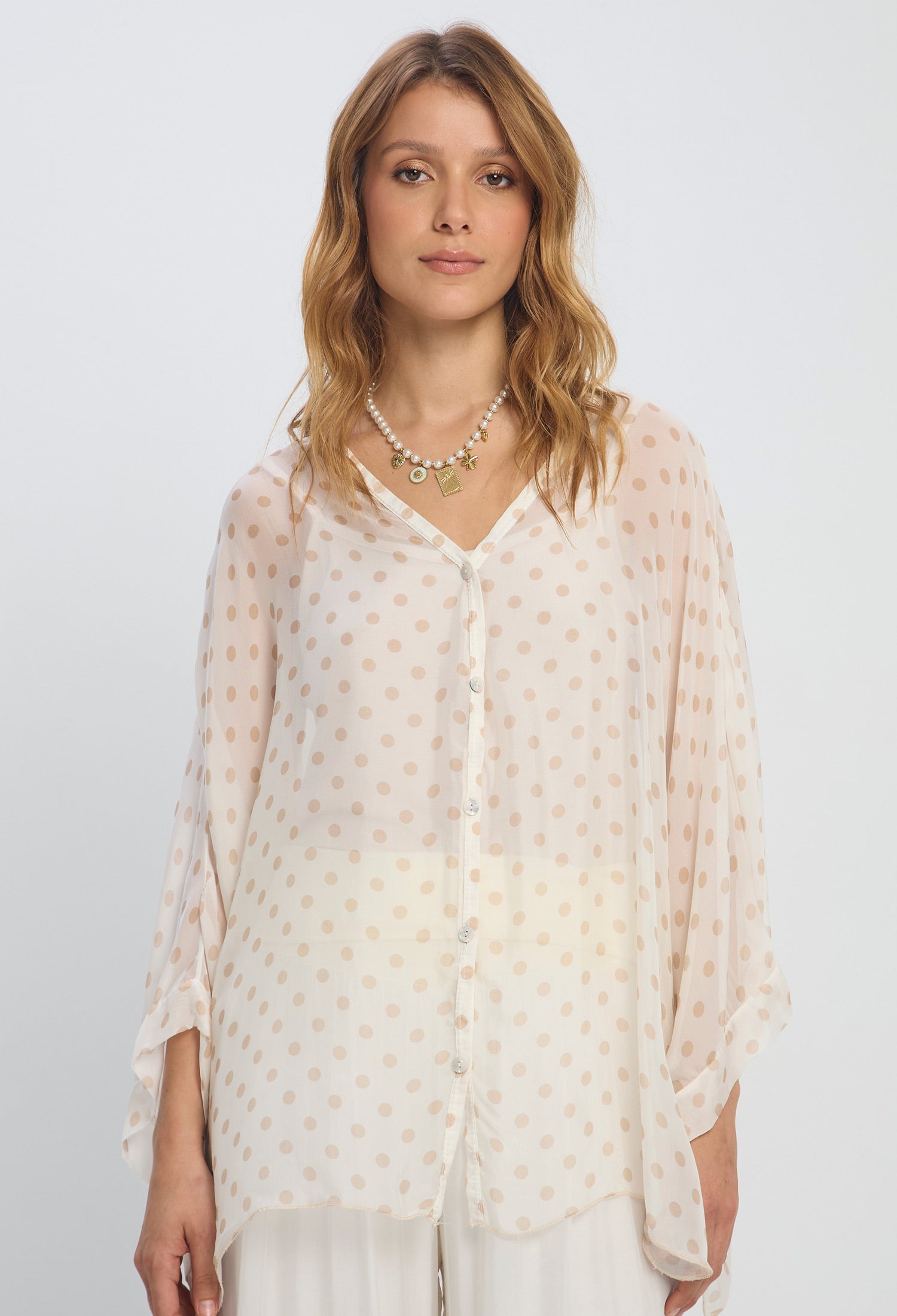 Blusa Seda Polka-Dot - SALE