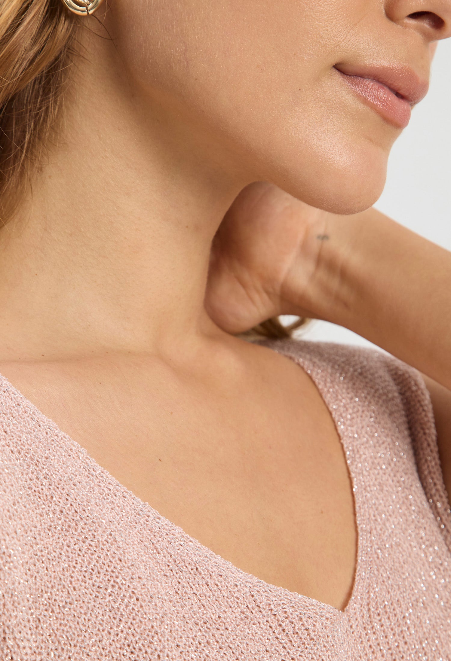 Blusa Top Sisa Tejido Lurex