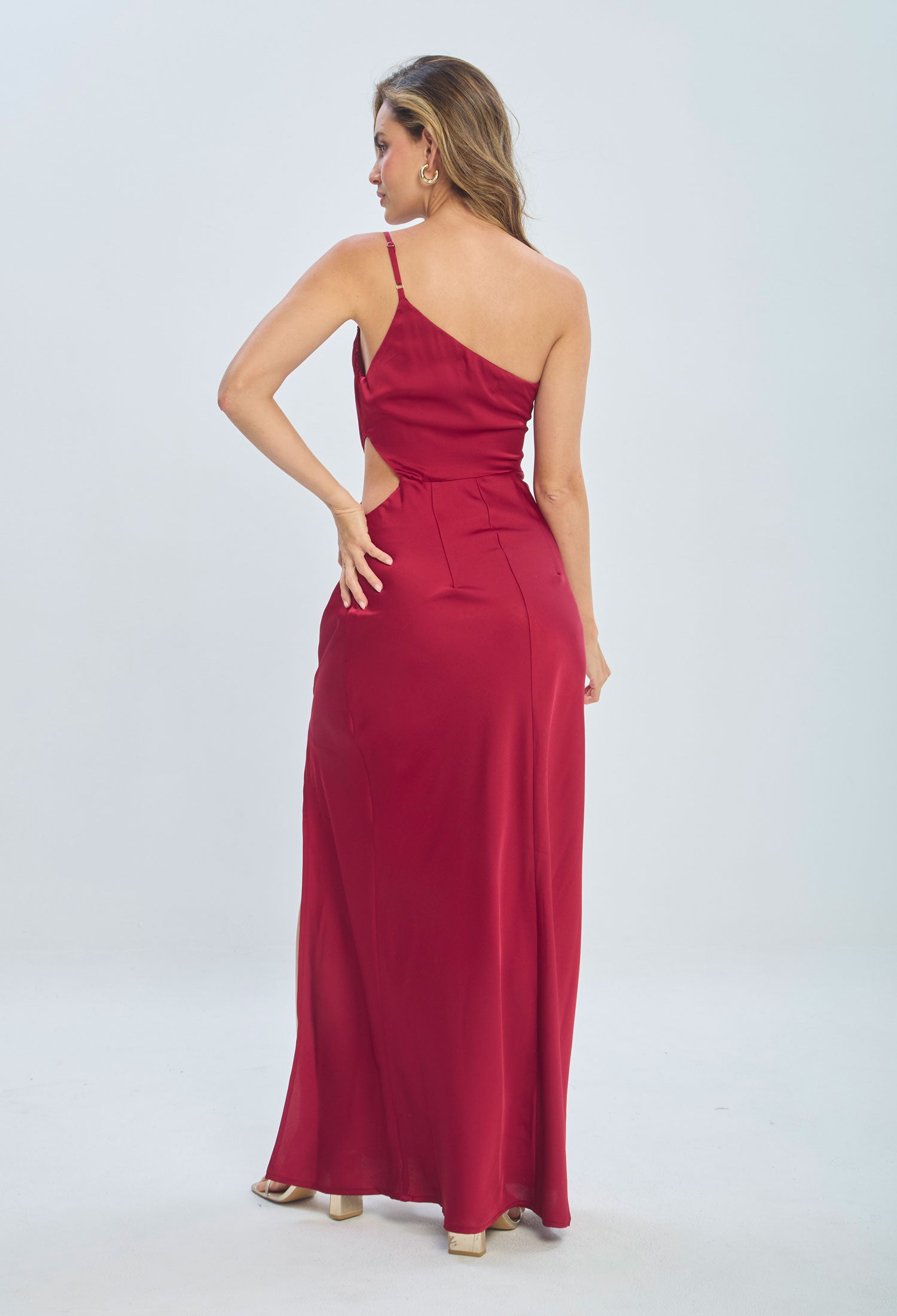 Vestido Largo Satín