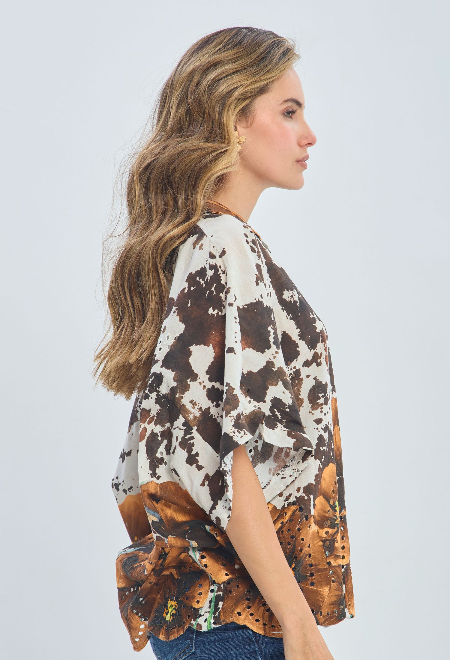 Blusa Cow Print Ojalillo - SALE