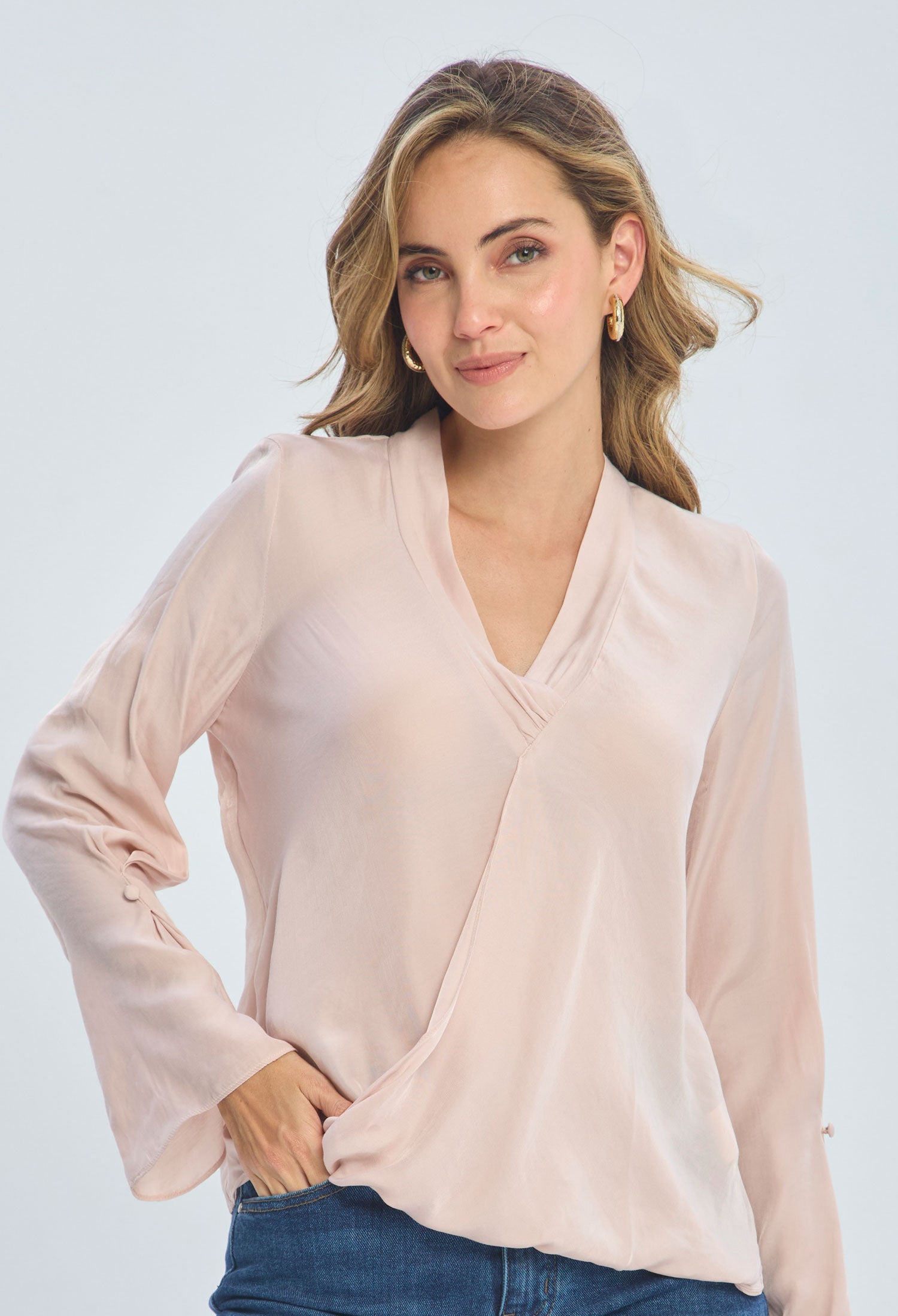 Blusa Satín Cruzada - SALE