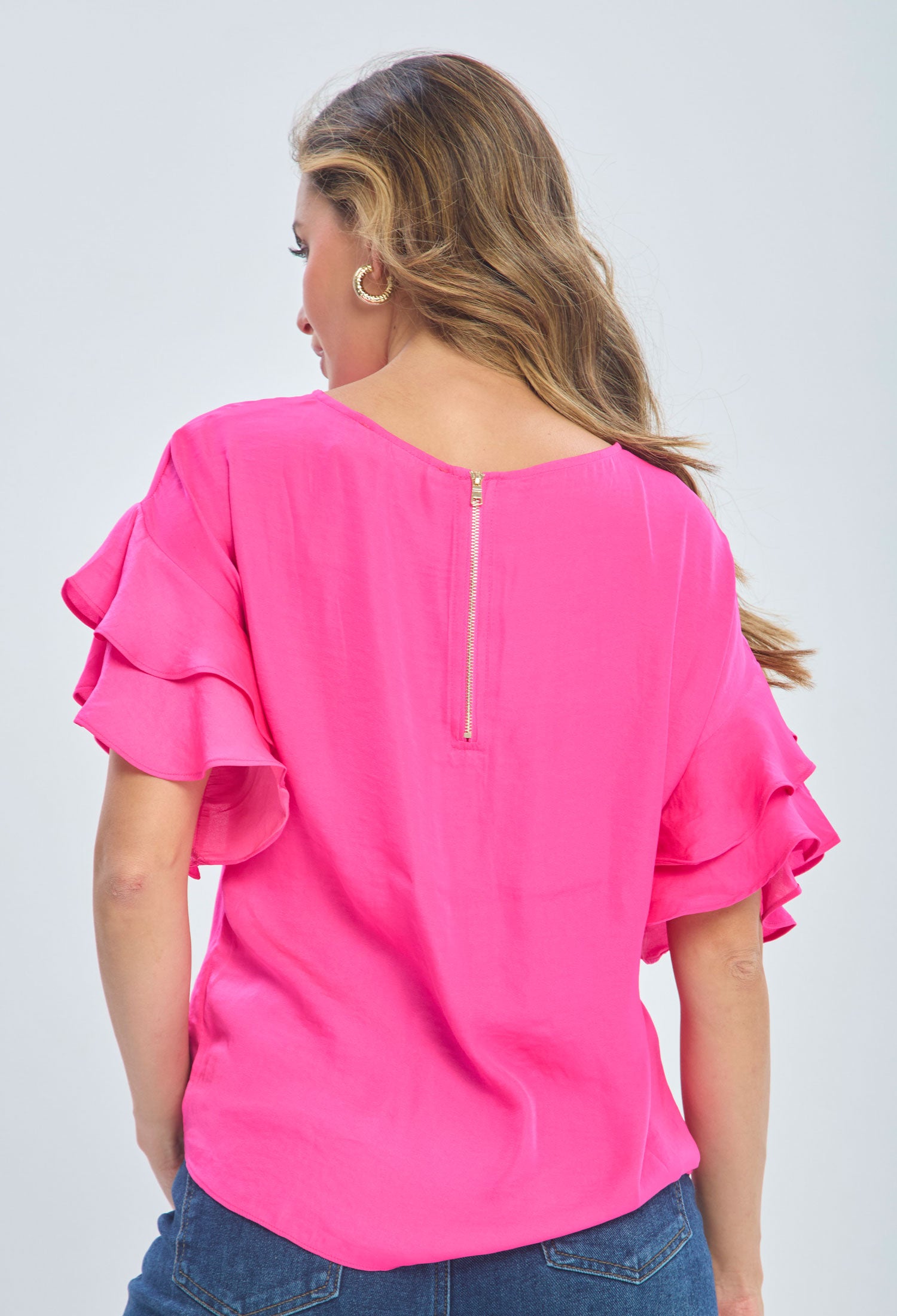 Blusa Satín Boleros
