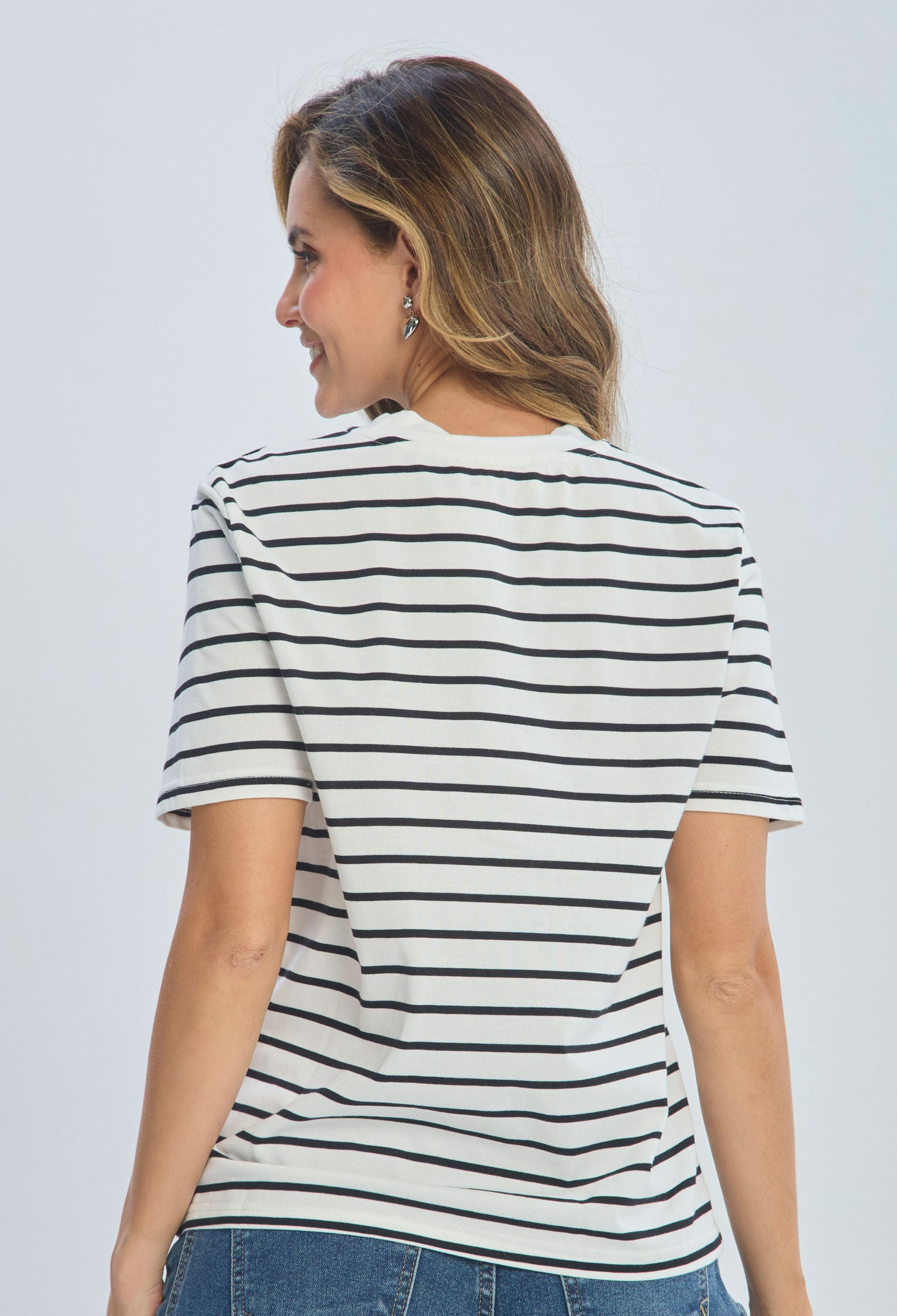 Camiseta Rayas Flores