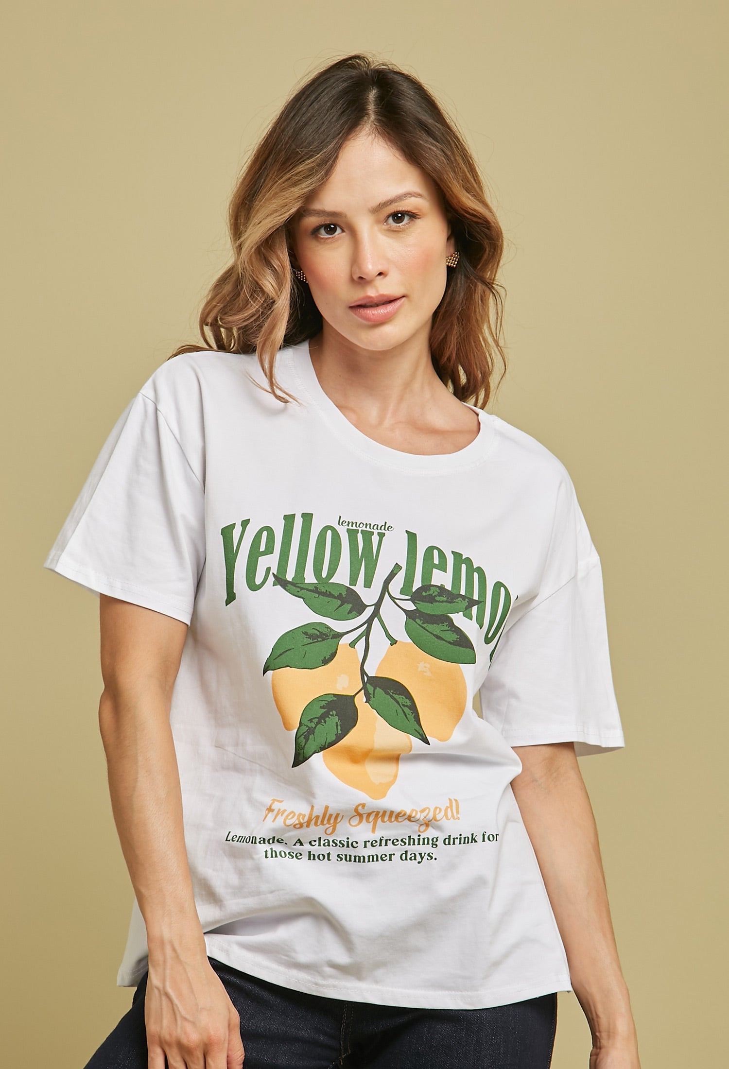 Camiseta Estampada Mujer - SALE - BYBLA S / BLANCOS BLUSA