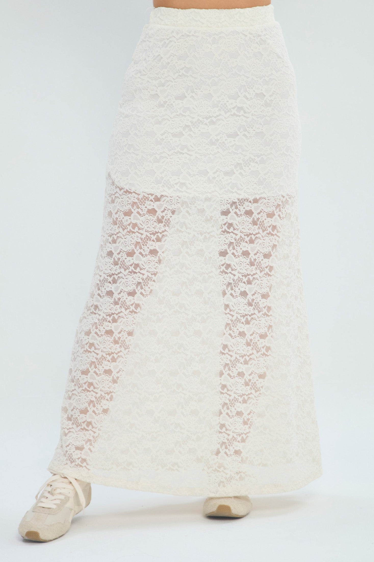 Falda Larga en Encaje - Outlet BYBLA Colombia