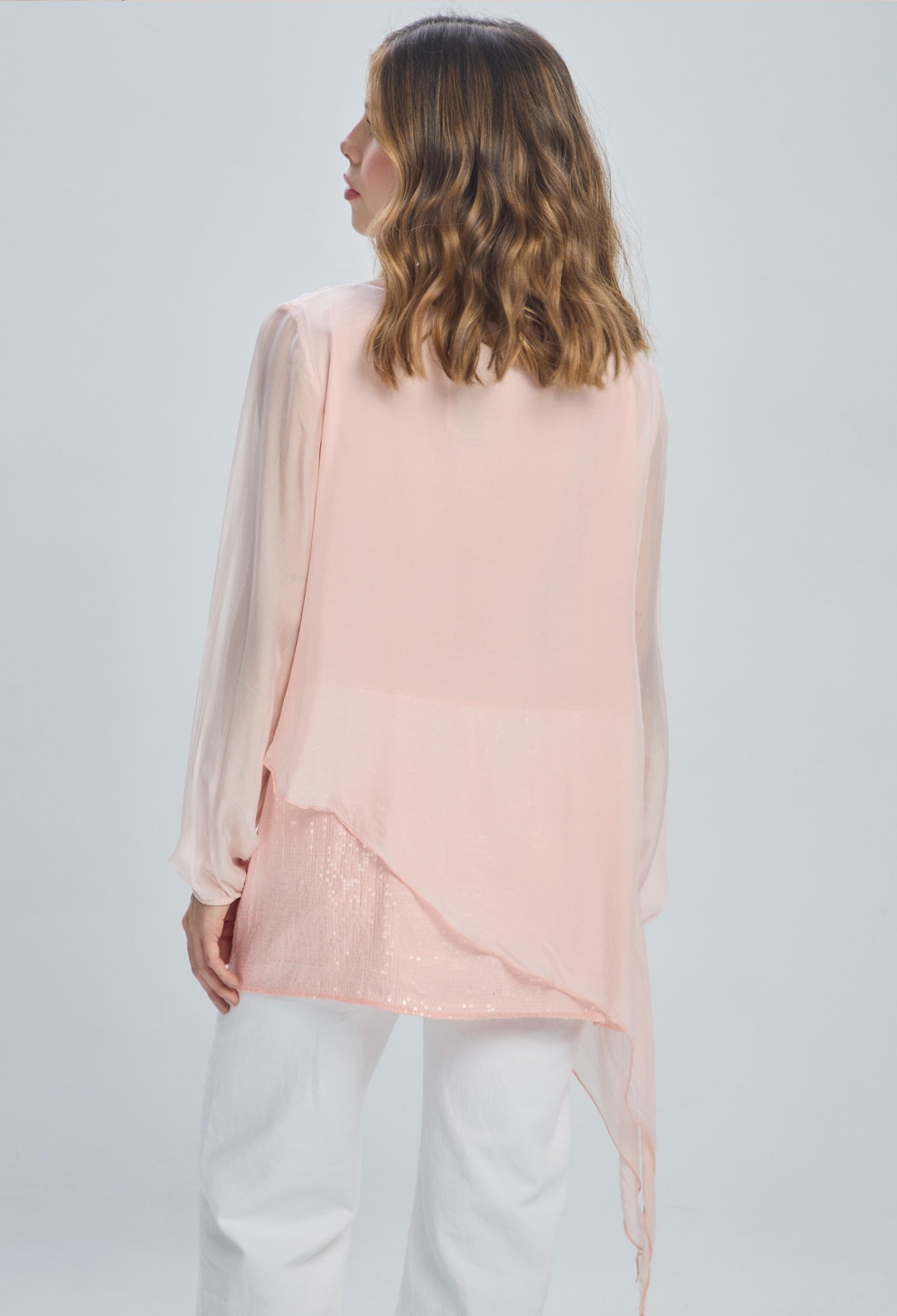 Blusa Seda Lentejuelas