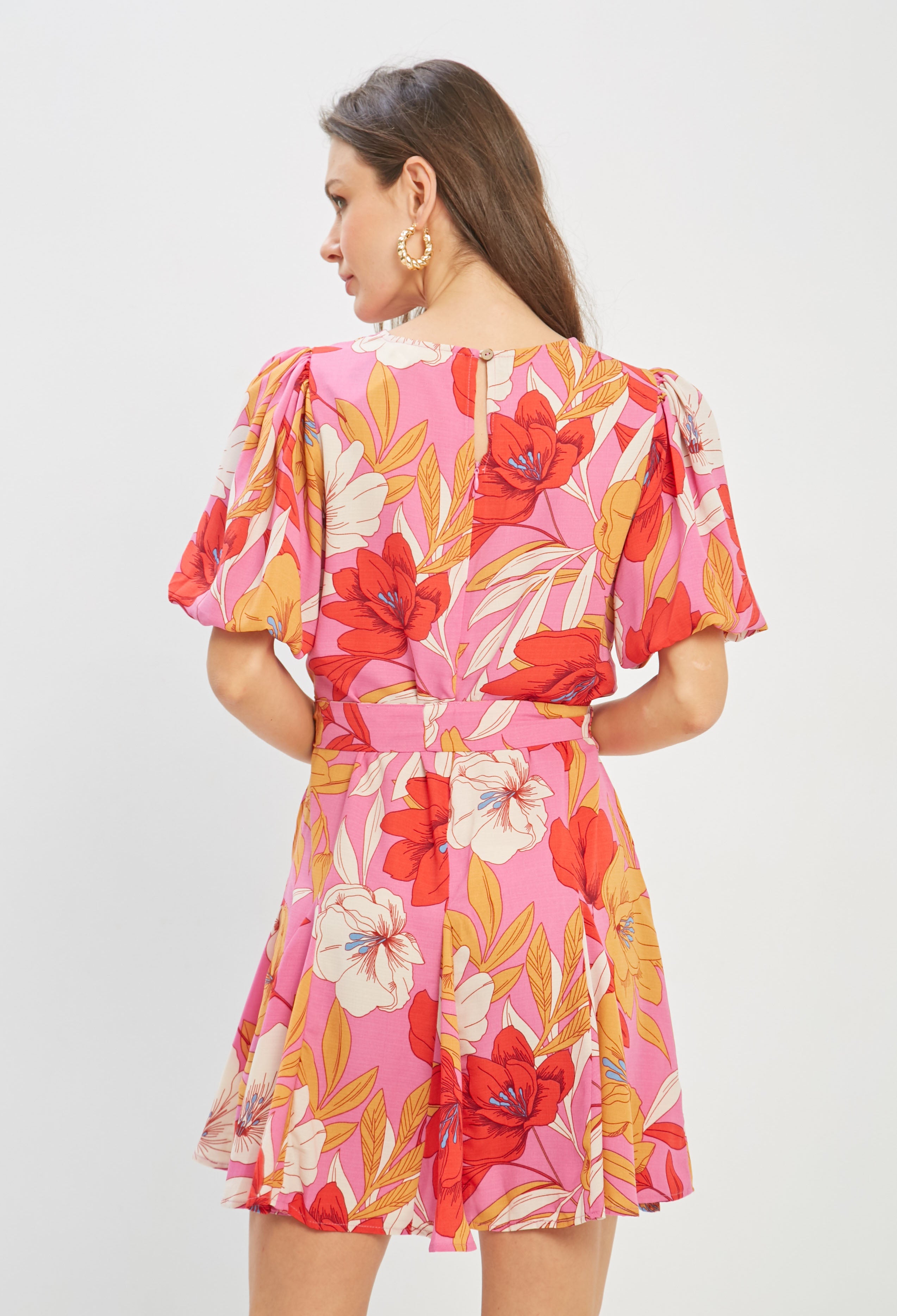 Vestido Corto Flores - SALE