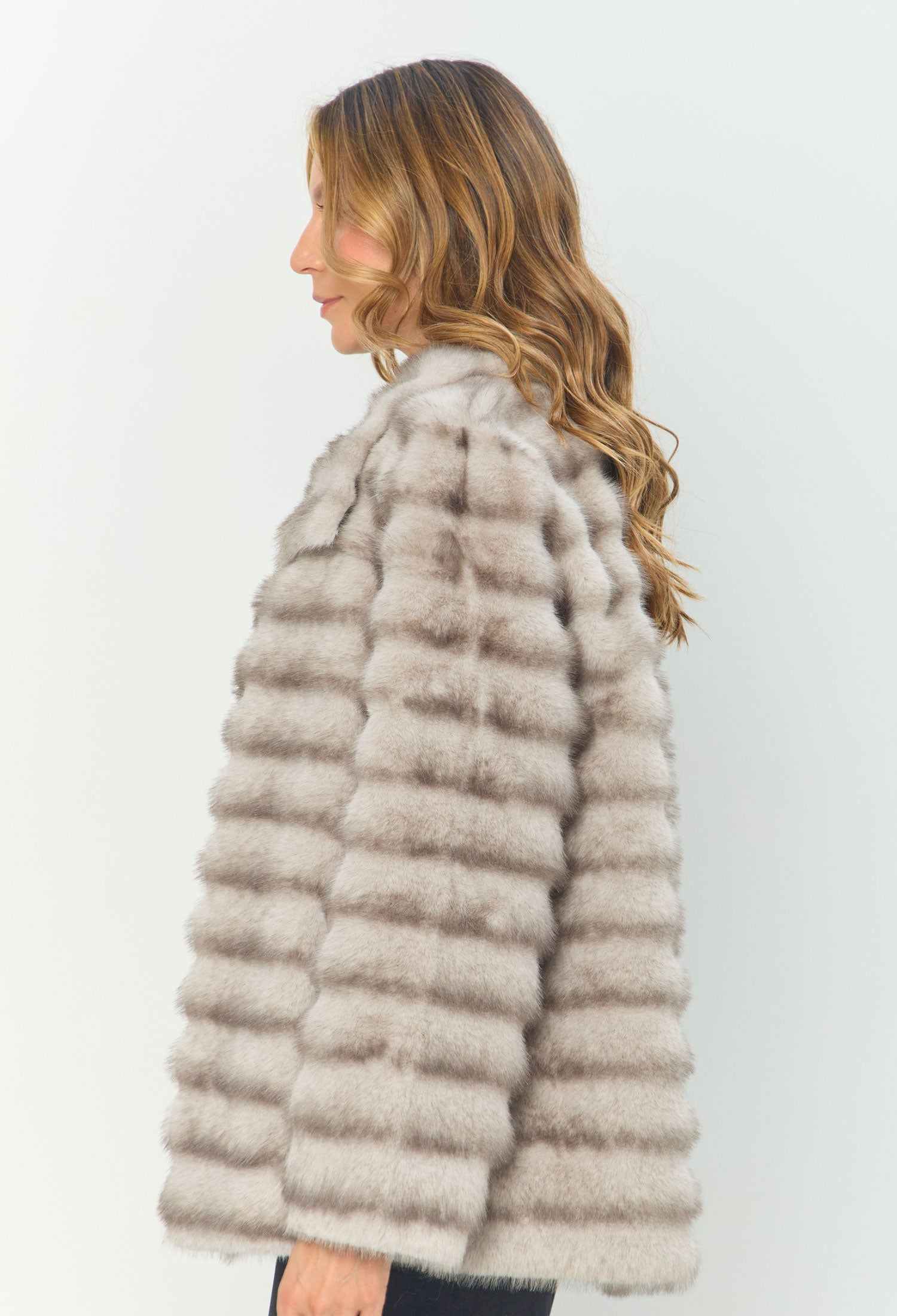 Chaqueta Afelpada Franjas