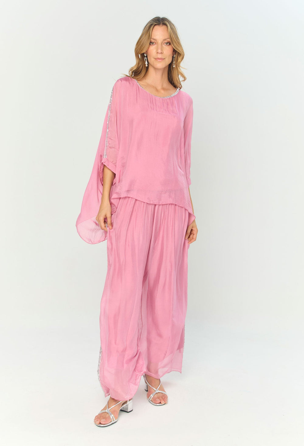 Pantalón Seda Lentejuelas - BYBLA Colombia