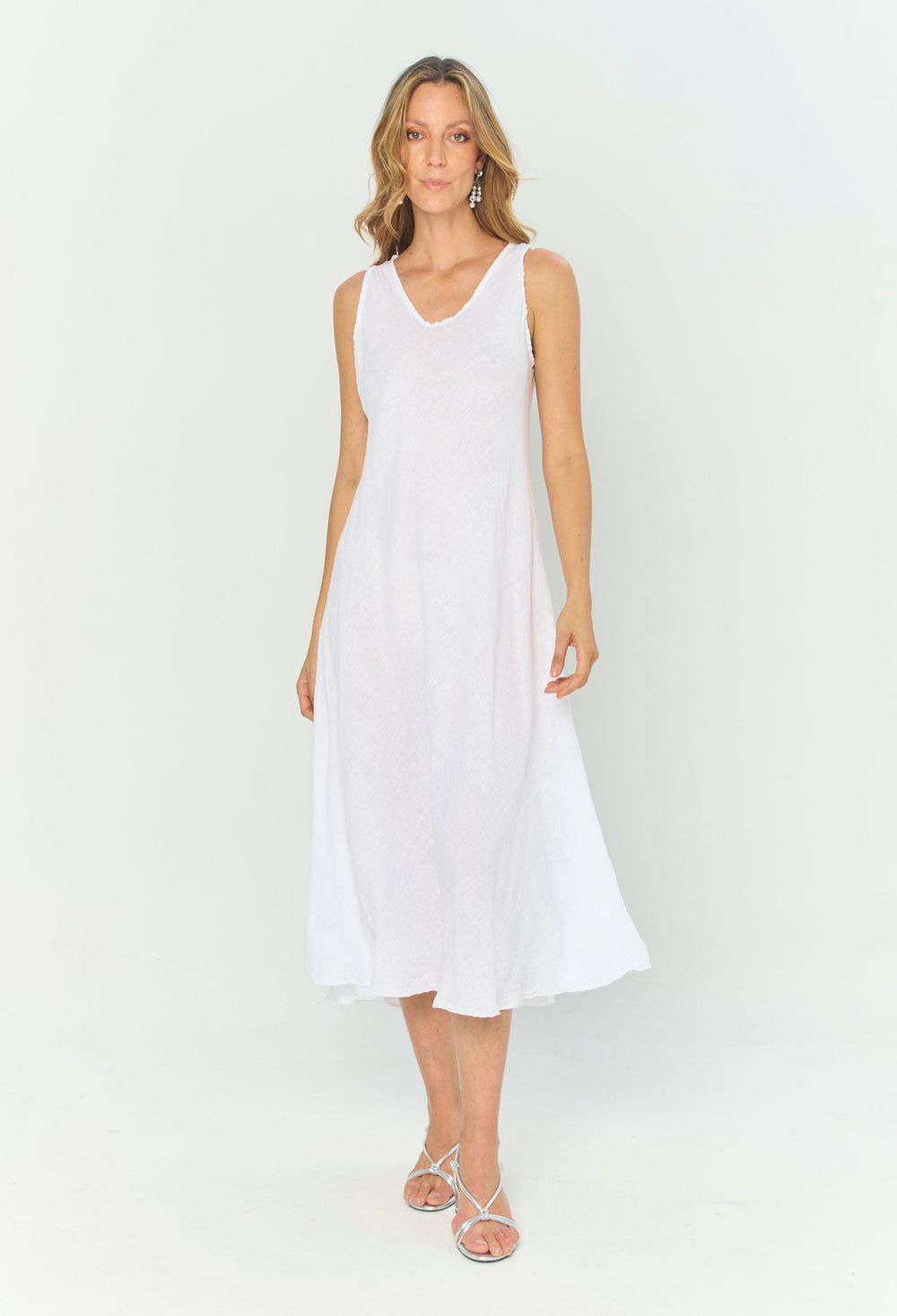 Vestido Midi Lino - BYBLA Colombia