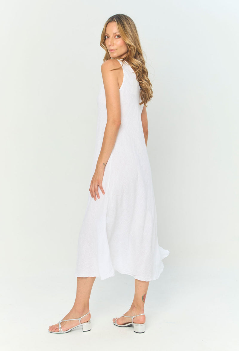 Vestido Midi Lino vista 2 - BYBLA Colombia