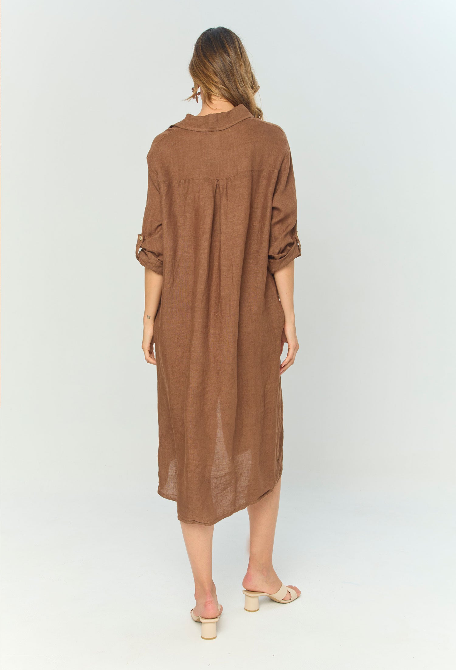 Vestido Midi Lino - SALE