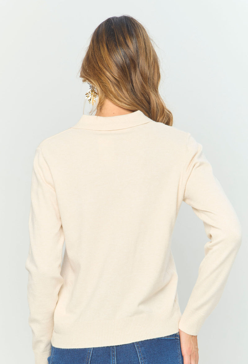 Blusa Cuello en V vista 2 - BYBLA Colombia
