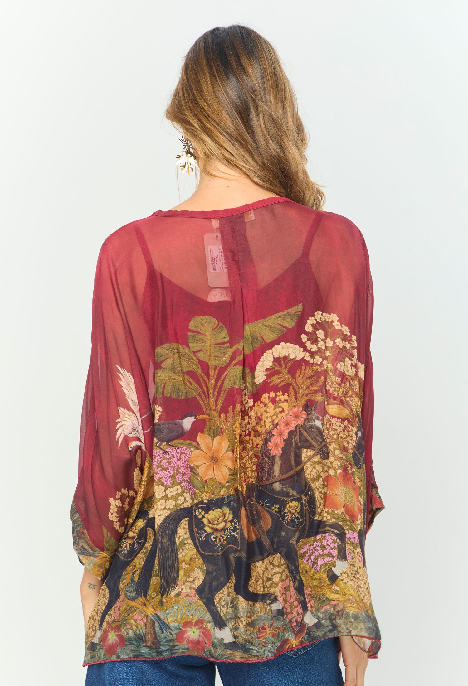Blusa Seda Estampada