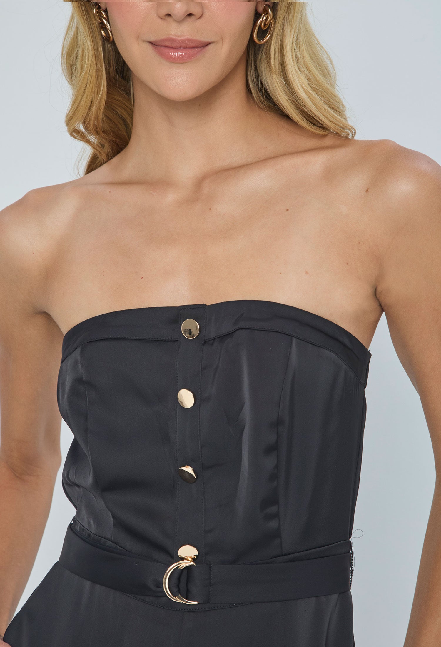 Enterizo Strapless Negro - SALE