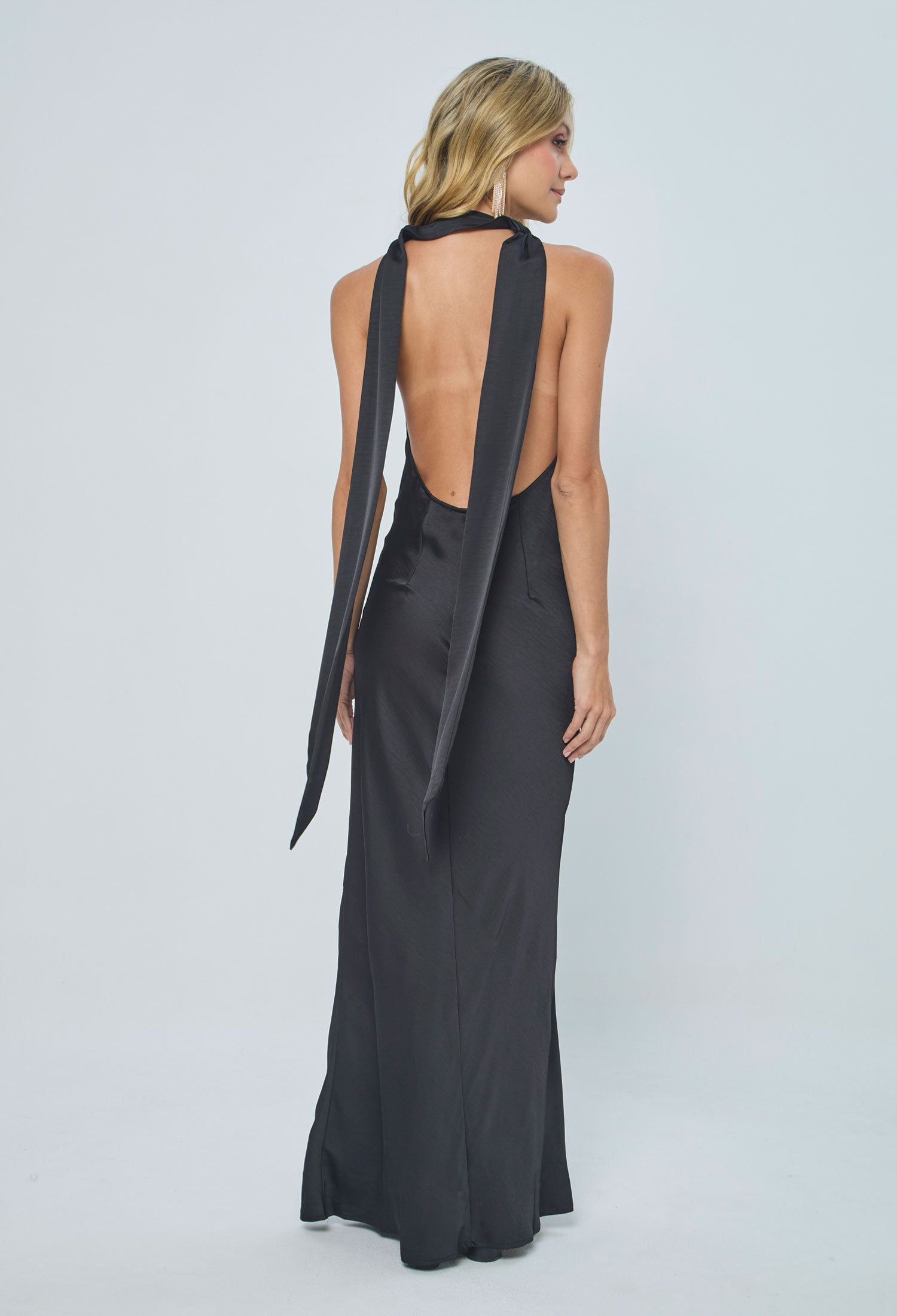 Vestido Largo Drapeado - SALE