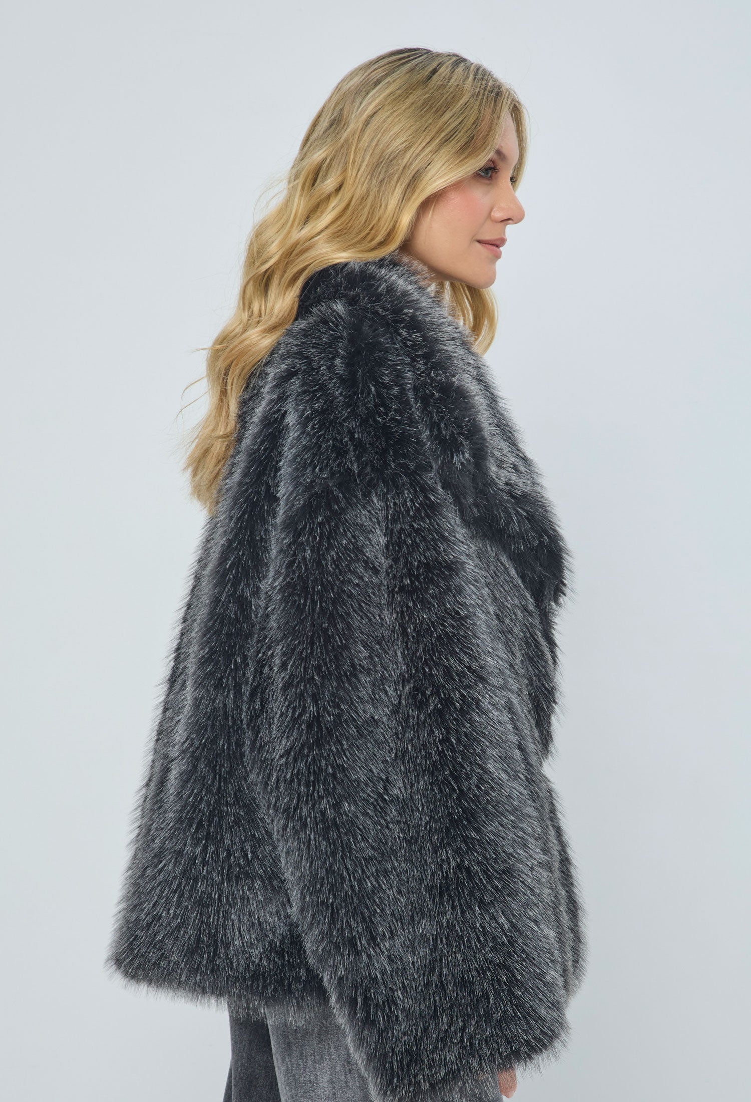 Chaqueta Afelpada Larga