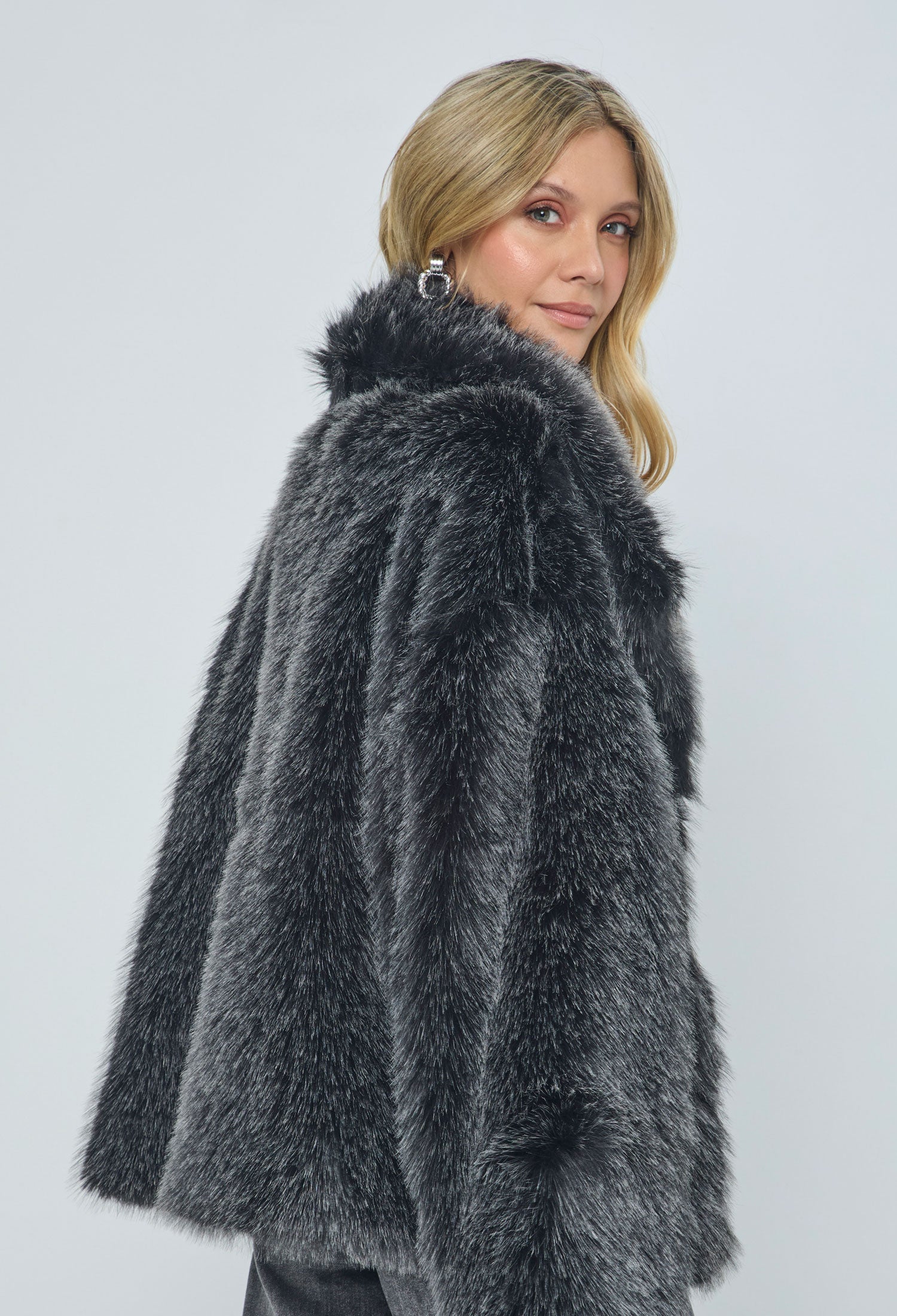 Chaqueta Afelpada Larga