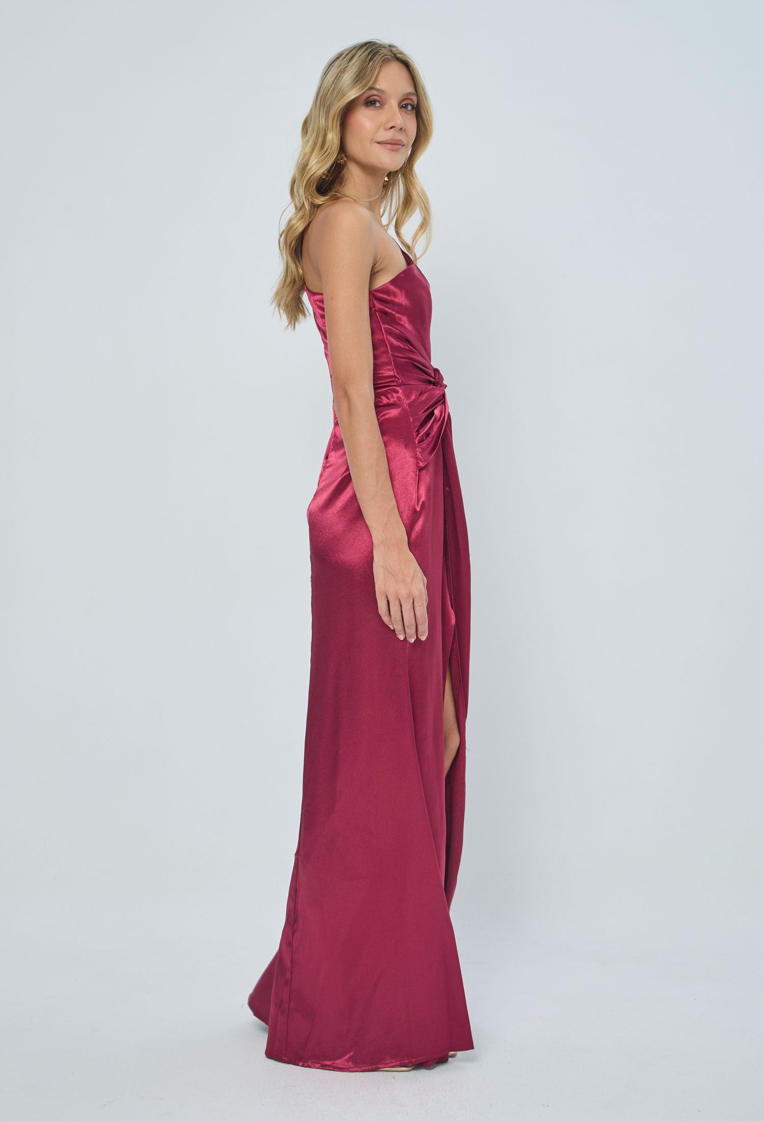 Vestido Largo Drapeado