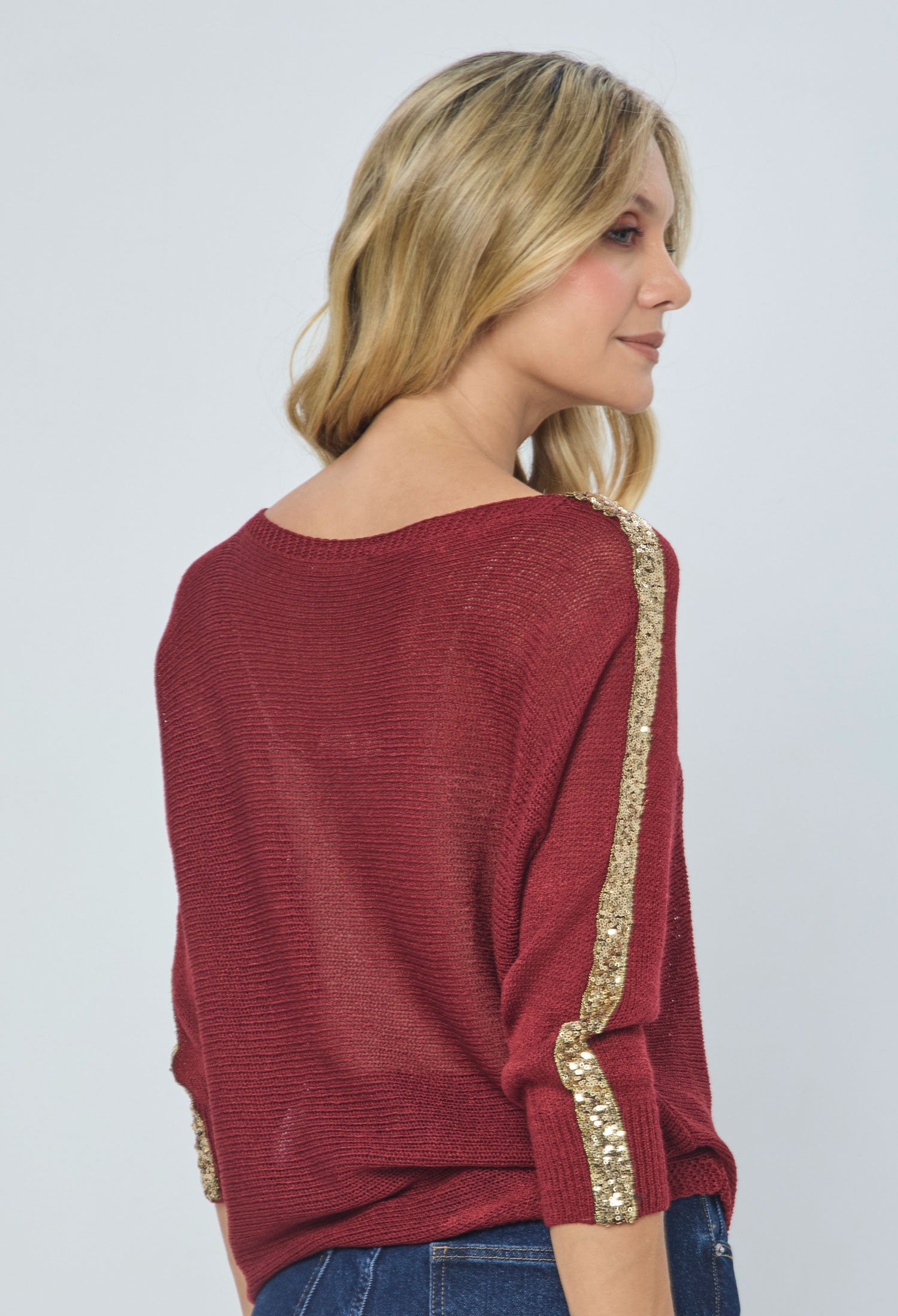 Blusa Tejida Lentejuelas