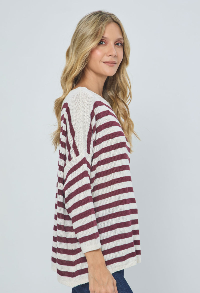 Blusa Tejida Rayas vista 2 - Outlet BYBLA Colombia