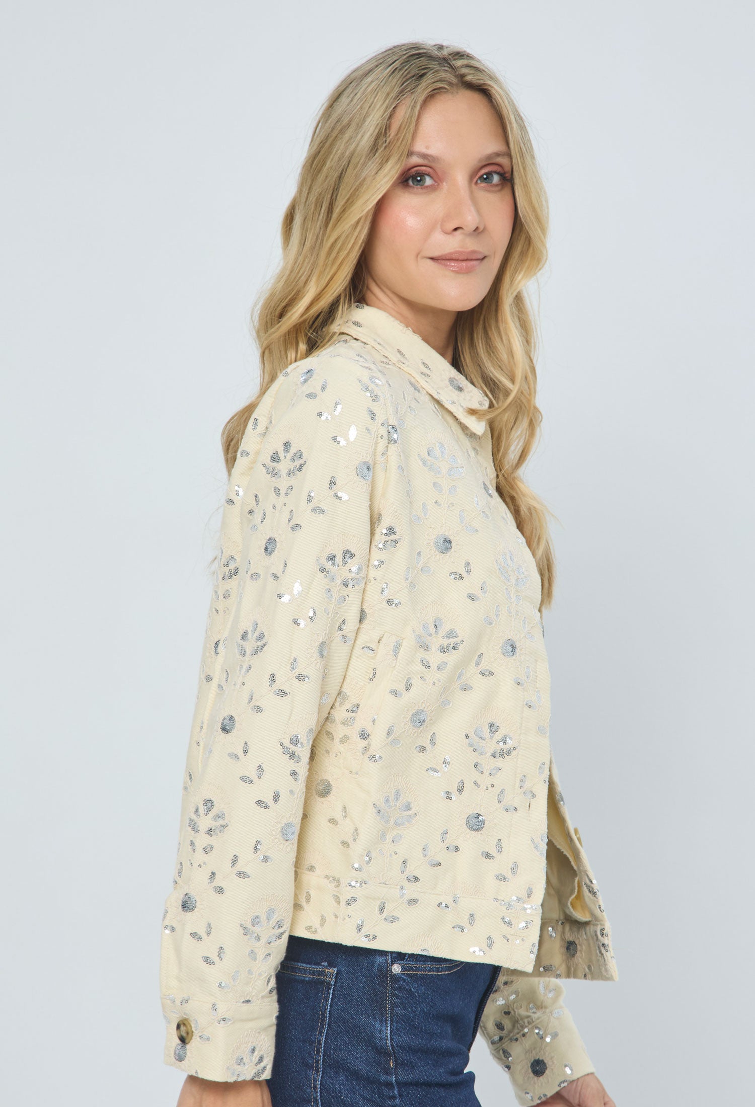 Chaqueta Bordada Lentejuelas